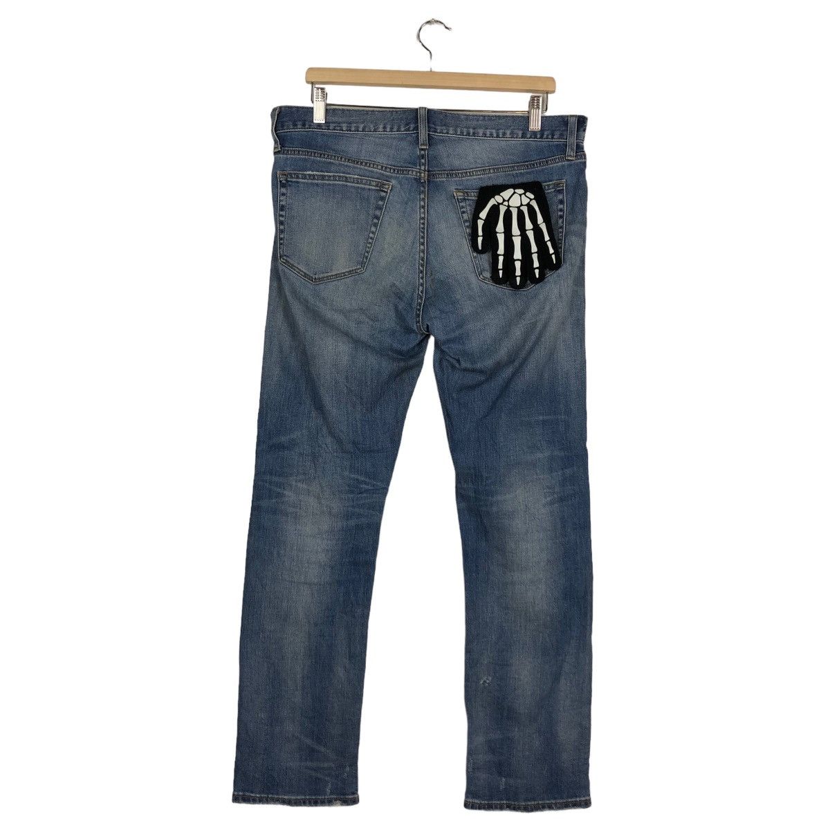 Japanese Brand 🔥RARE PUNK STYLE DISTRESSED DENIM UNIQLO JEANS JAPAN MADE Size US 34 / EU 50 - 7 Thumbnail