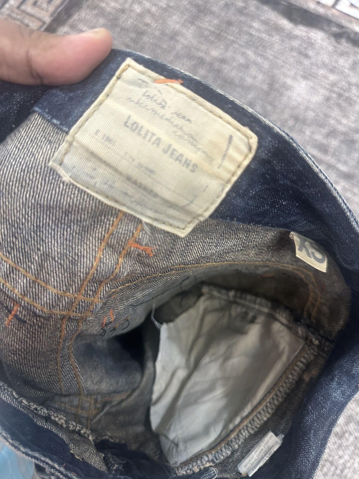 If Six Was Nine Lolita Distressed Denim Jeans Size US 30 / EU 46 - 8 Thumbnail