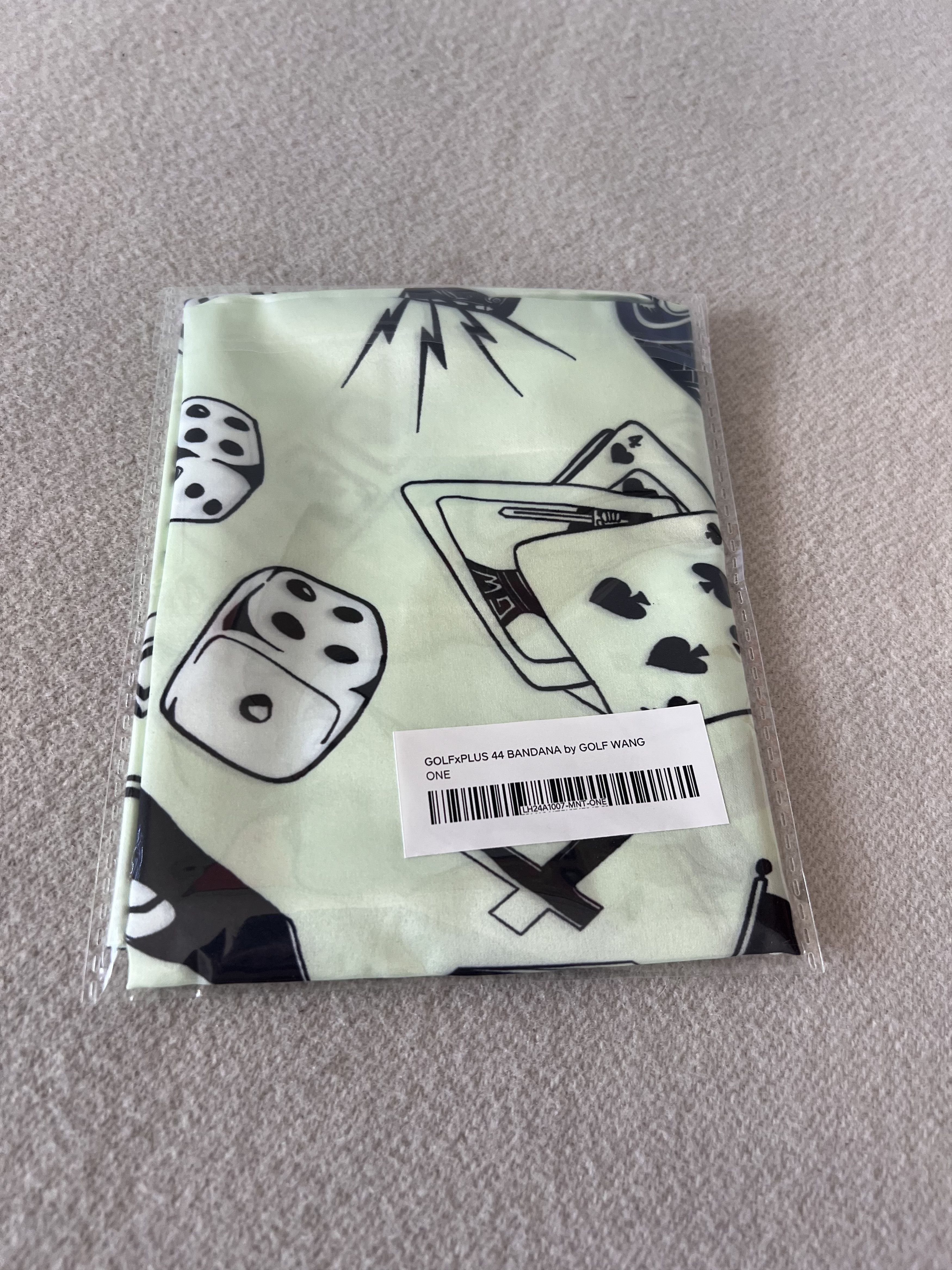 +44 Golf Wang +44 Lewis Hamilton Silk Bandana in Mint Green Size ONE SIZE - 2 Thumbnail