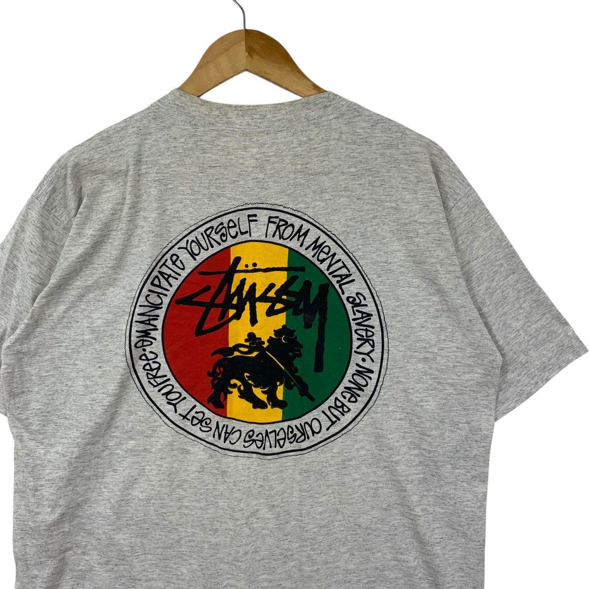 Stussy Vintage 80s STUSSY IRIE RASTA Bob Marley Skateboard Tee Size US XL / EU 56 / 4 - 7 Thumbnail