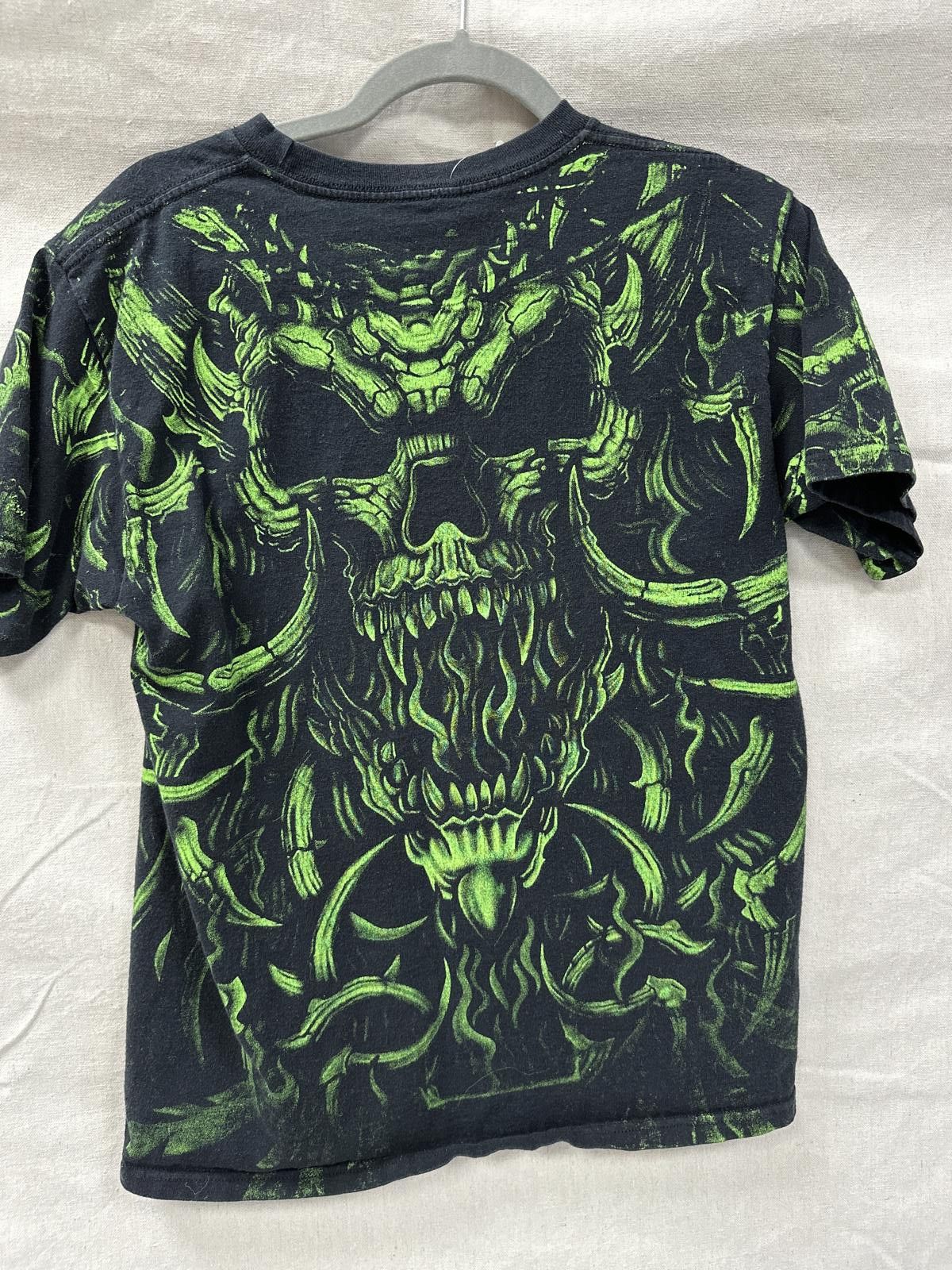 Designer Vintage Mazatlan Mexico Graphic T-Shirt - Black & Neon Green Size US M / EU 48-50 / 2 - 4 Thumbnail