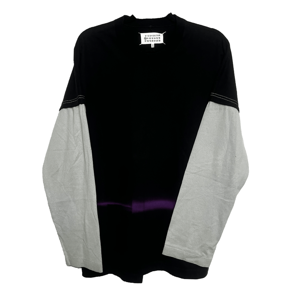 Pre-owned Maison Margiela Contrast Layer L/s In Black