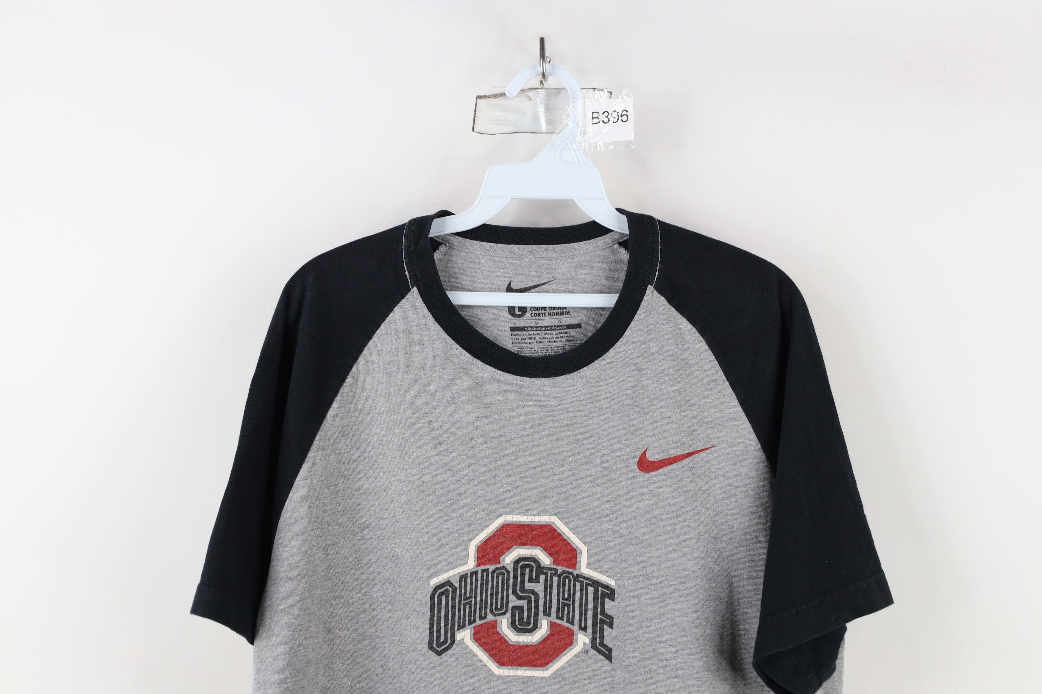 Nike × Vintage Vintage Nike Ohio State University Short Sleeve T-Shirt Gray Size US L / EU 52-54 / 3 - 2 Thumbnail