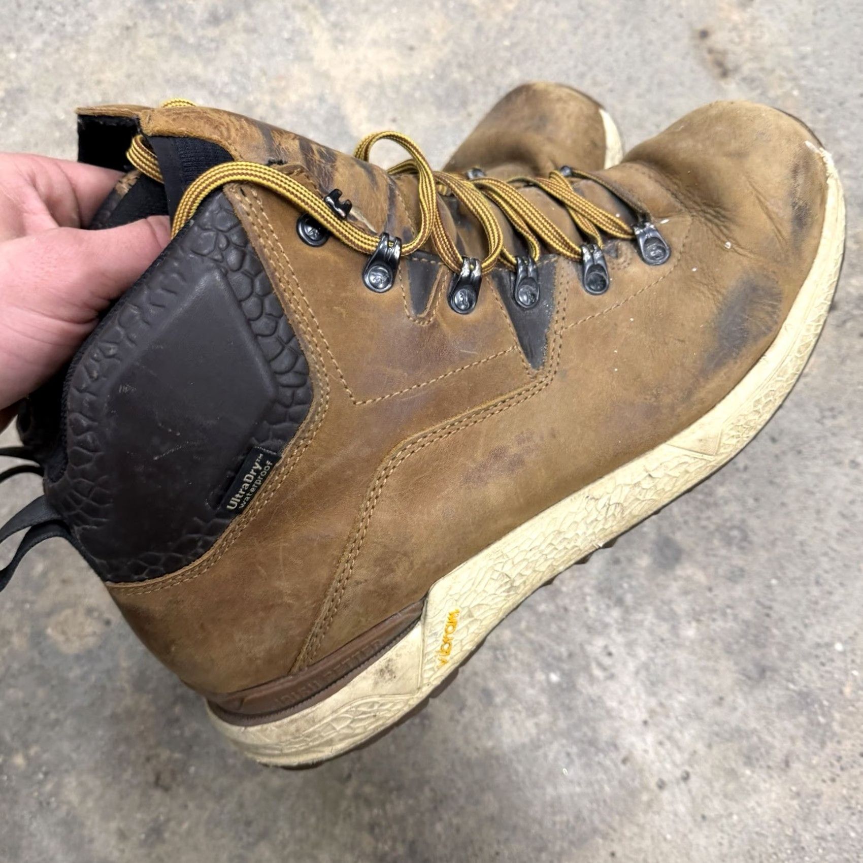 Vintage Irish Setter Canyons Boots Mens 11 Brown Vibram Leather 2856 DISTRESSED Leather Waterproof Ankle Boot Mens Brown Shoes Size US 11 / EU 44 - 7 Thumbnail