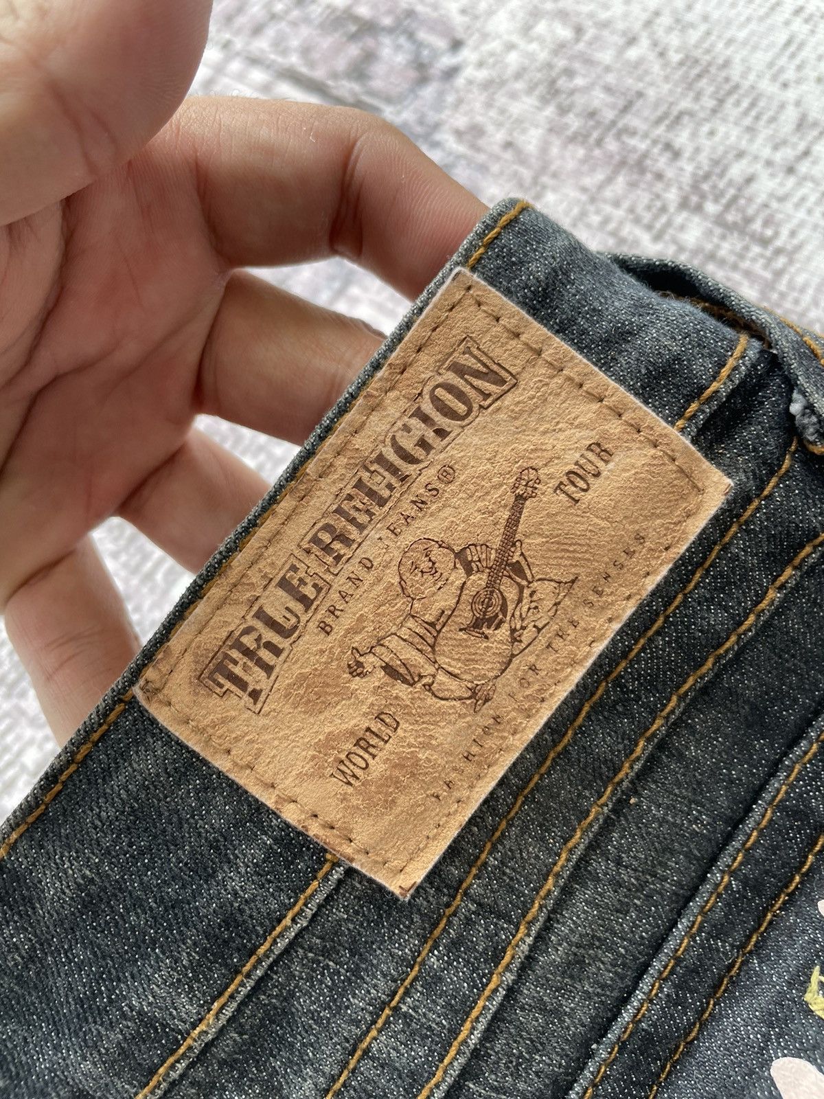 True Religion True Religion Black Straight Jeans Size US 31 - 11 Thumbnail