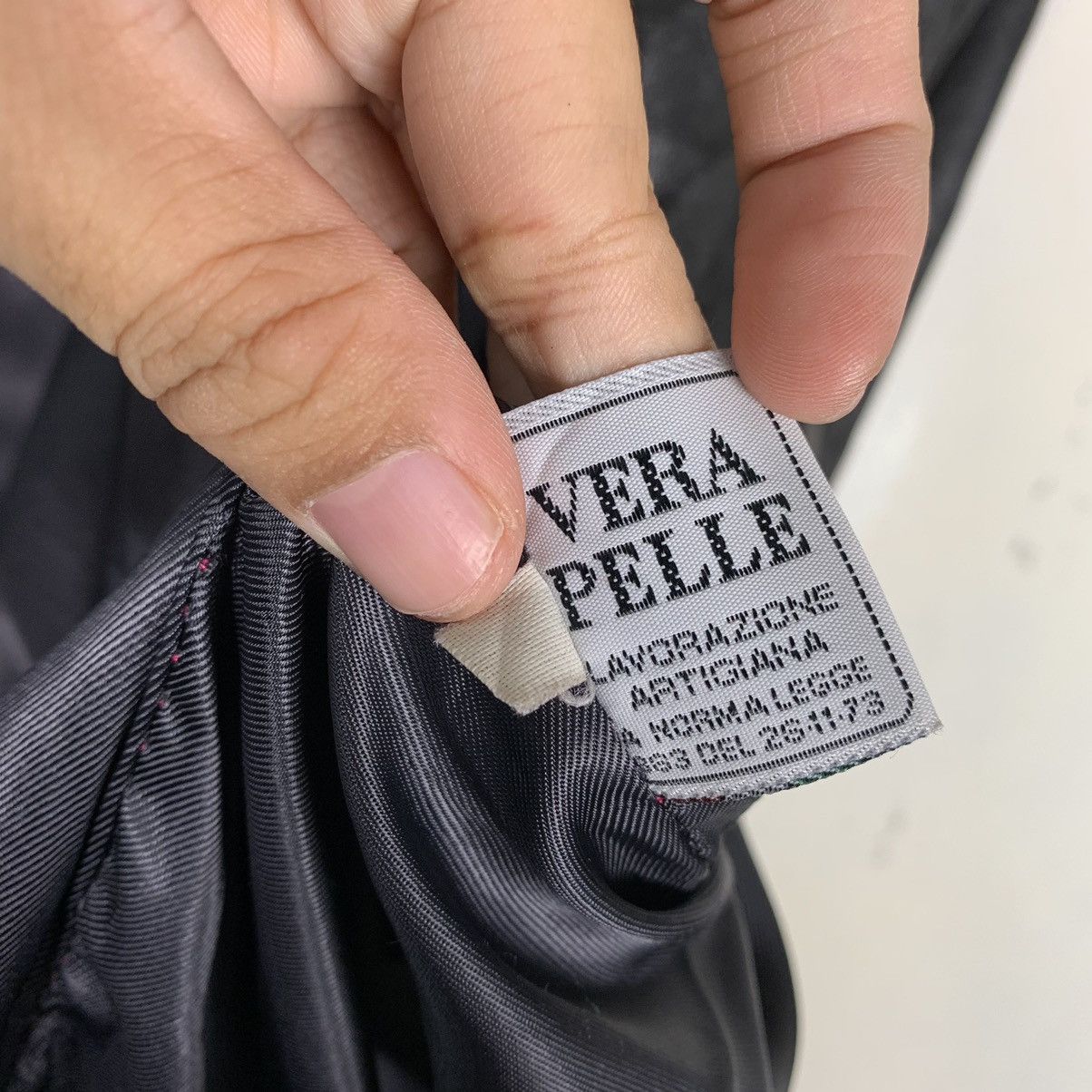 Other Vera Pelle Made In Italy Leather Jacket Size M / US 6-8 / IT 42-44 - 16 Thumbnail
