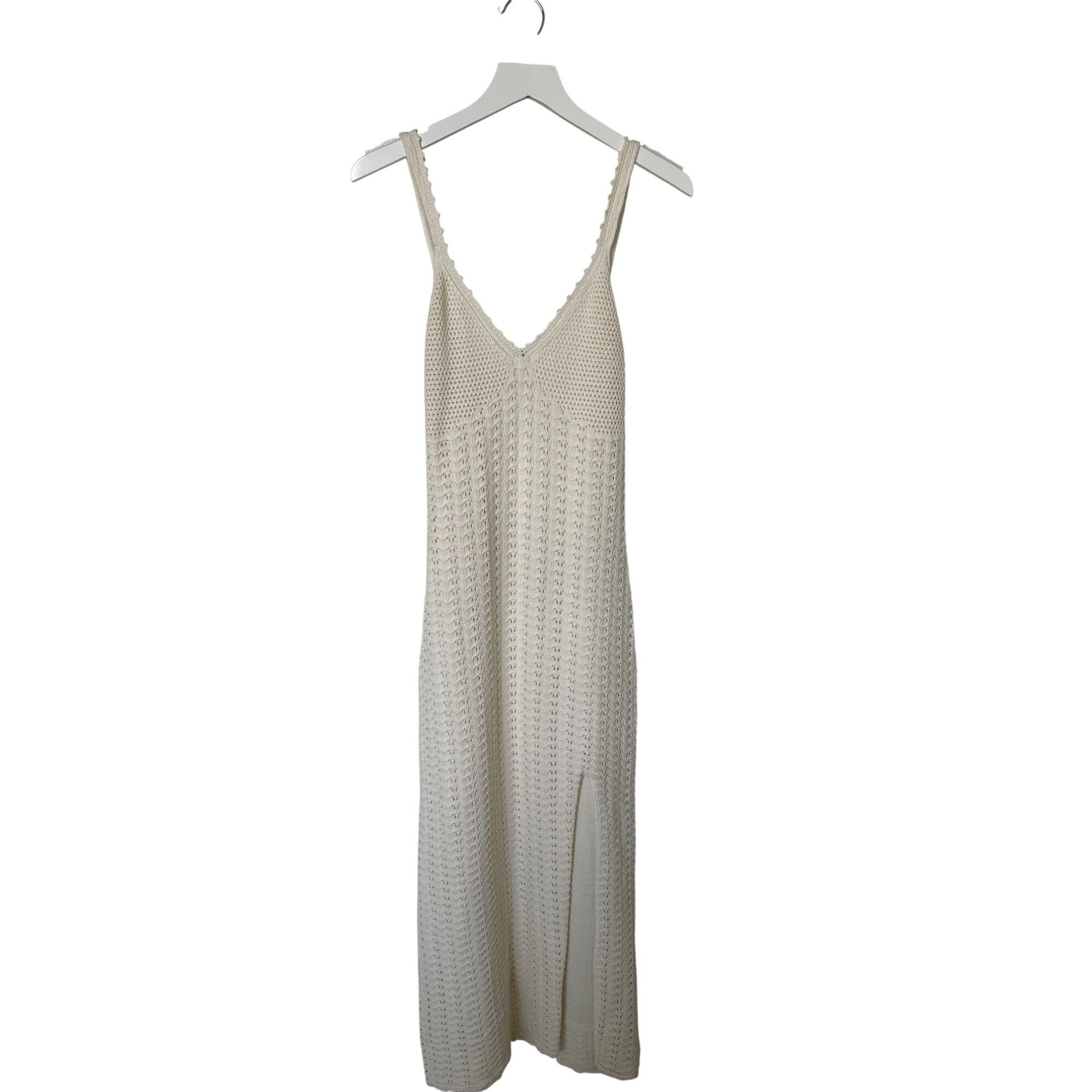 Z Supply Z Supply Elena Crochet Knit Midi Dress In Sandstone Size S / US 4 / IT 40 - 6 Thumbnail