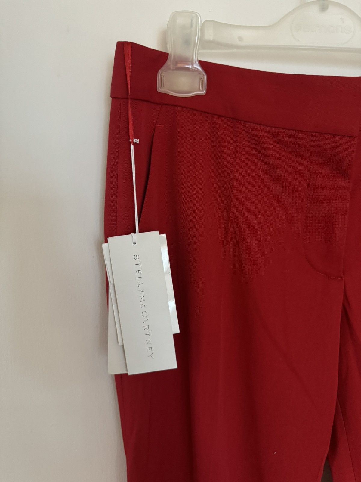 Stella McCartney BNWT Stella McCartney 42 red trousers elegant zip Size 28" / US 6 / IT 42 - 9 Thumbnail
