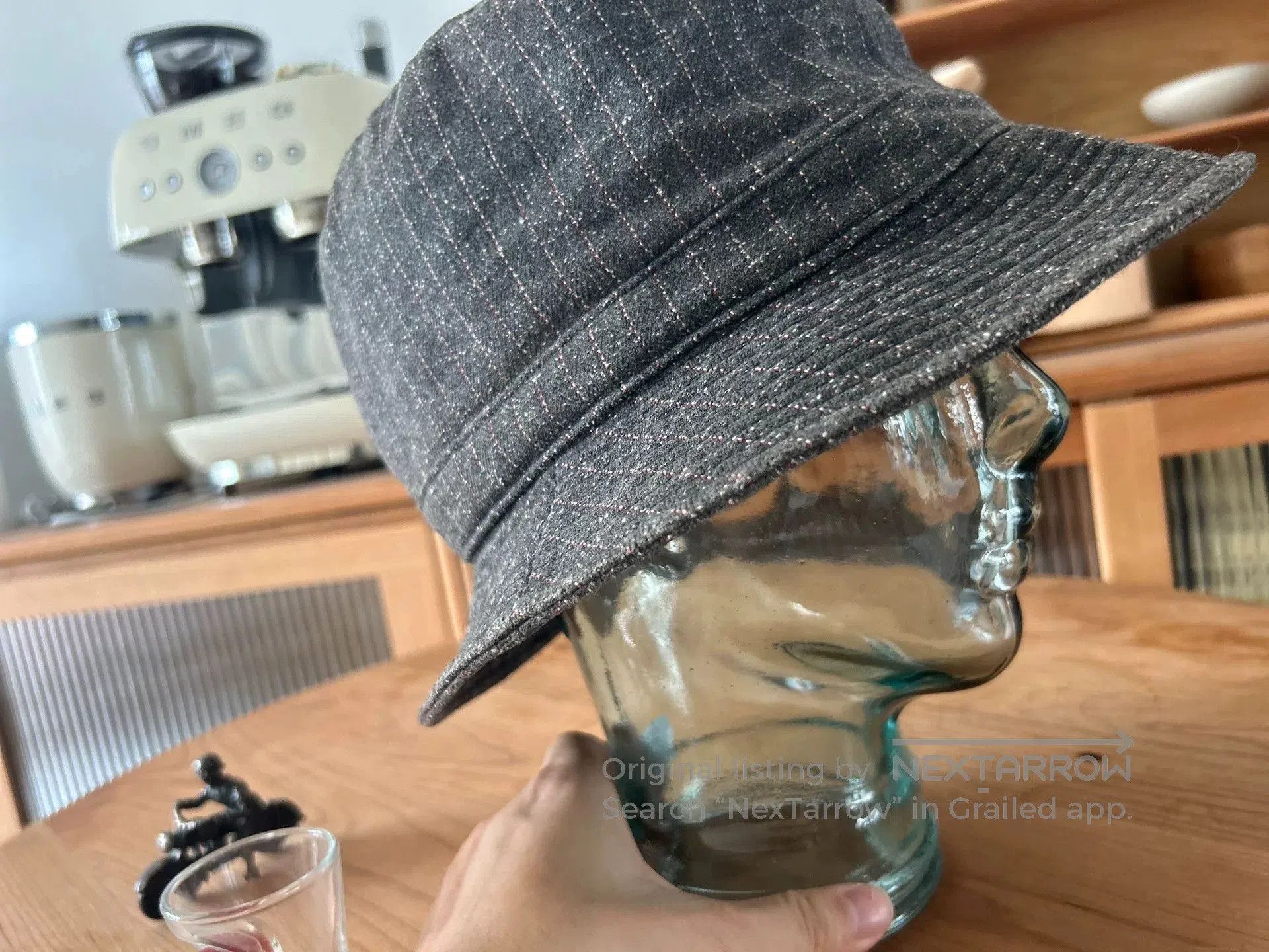 Freewheelers unique gray bucket hat with logo patch. Size ONE SIZE - 4 Thumbnail