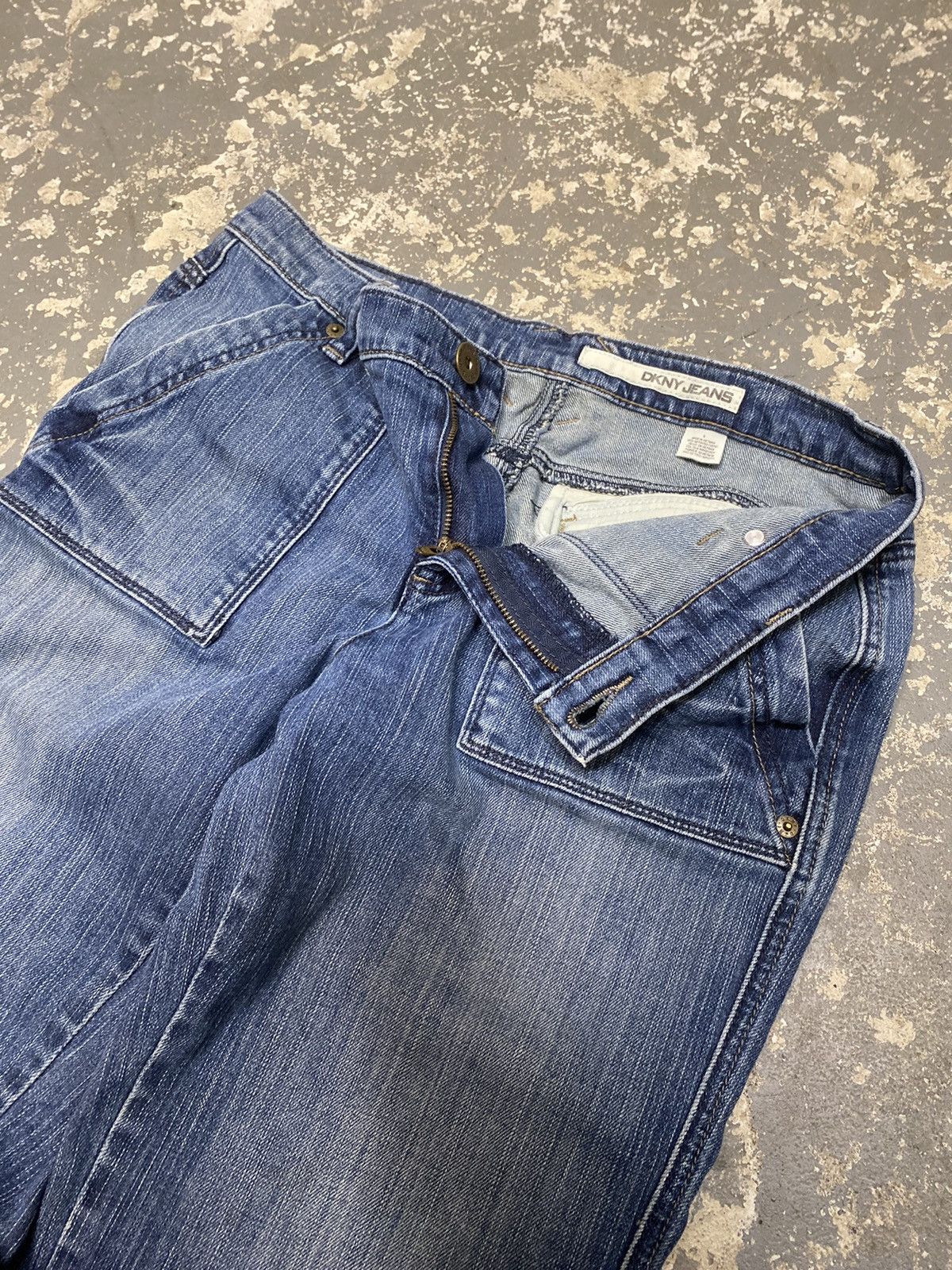 DKNY × Vintage Vintage Dkny Baggy Denim Jean Pants Size 30" / US 8 / IT 44 - 4 Thumbnail
