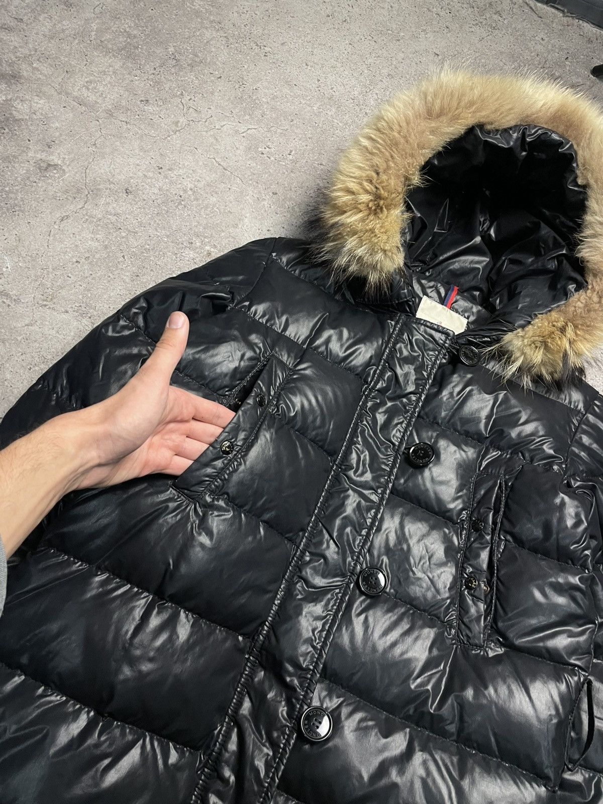 Moncler Moncler Parka Down Jacket Real Fur Puffer Size M / US 6-8 / IT 42-44 - 3 Thumbnail