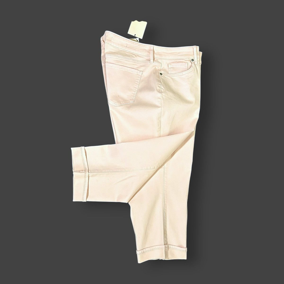 NYDJ NYDJ Marilyn Women’s Peach Straight Crop Denim Jeans Sz 16 Size 36" / US 14 / IT 50 - 7 Thumbnail