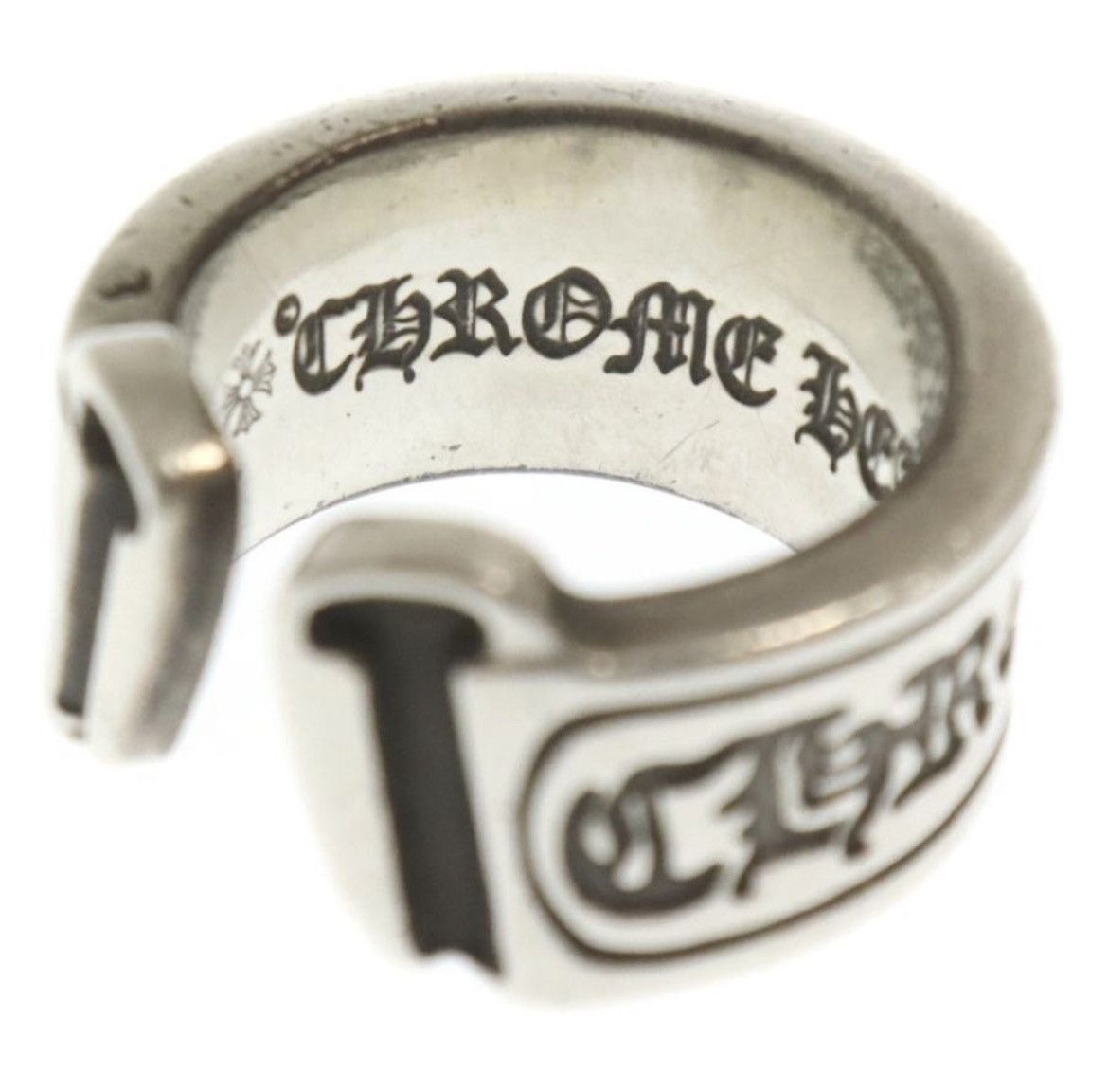 Chrome Hearts Chrome Hearts large SCROLL LABEL ring Size ONE SIZE - 5 Thumbnail