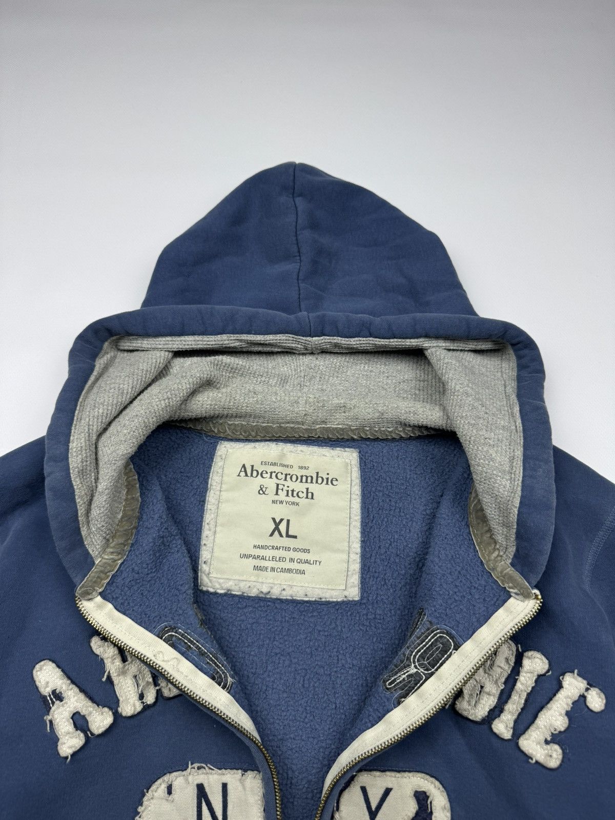 Abercrombie & Fitch Vintage Abercrombie&Fitch Y2k Zip Hoodie Size US XL / EU 56 / 4 - 7 Thumbnail