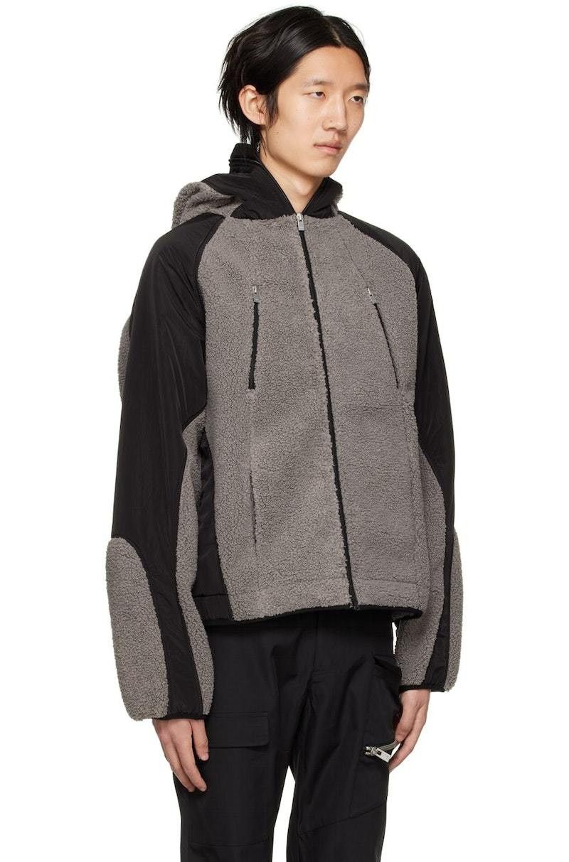 Heliot Emil o1mle0125 Lorn Fleece Jacket in Gray & Black Size US L / EU 52-54 / 3 - 4 Thumbnail