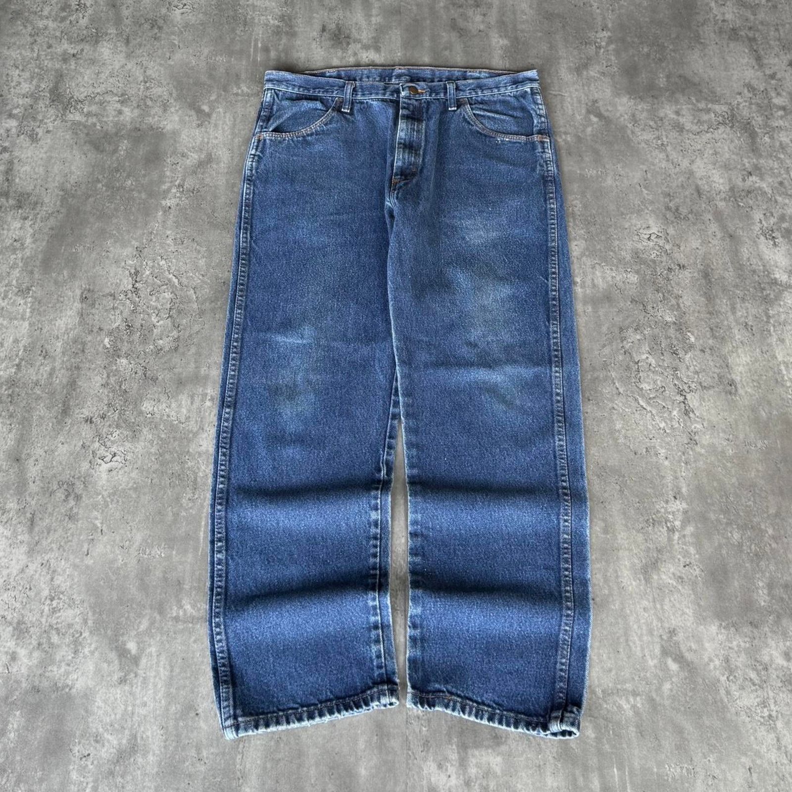 Levi's × Rustler Vintage Y2K Rustler Straight Fit Essential Blue Denim Jeans Size US 36 / EU 52 - 1 Thumbnail