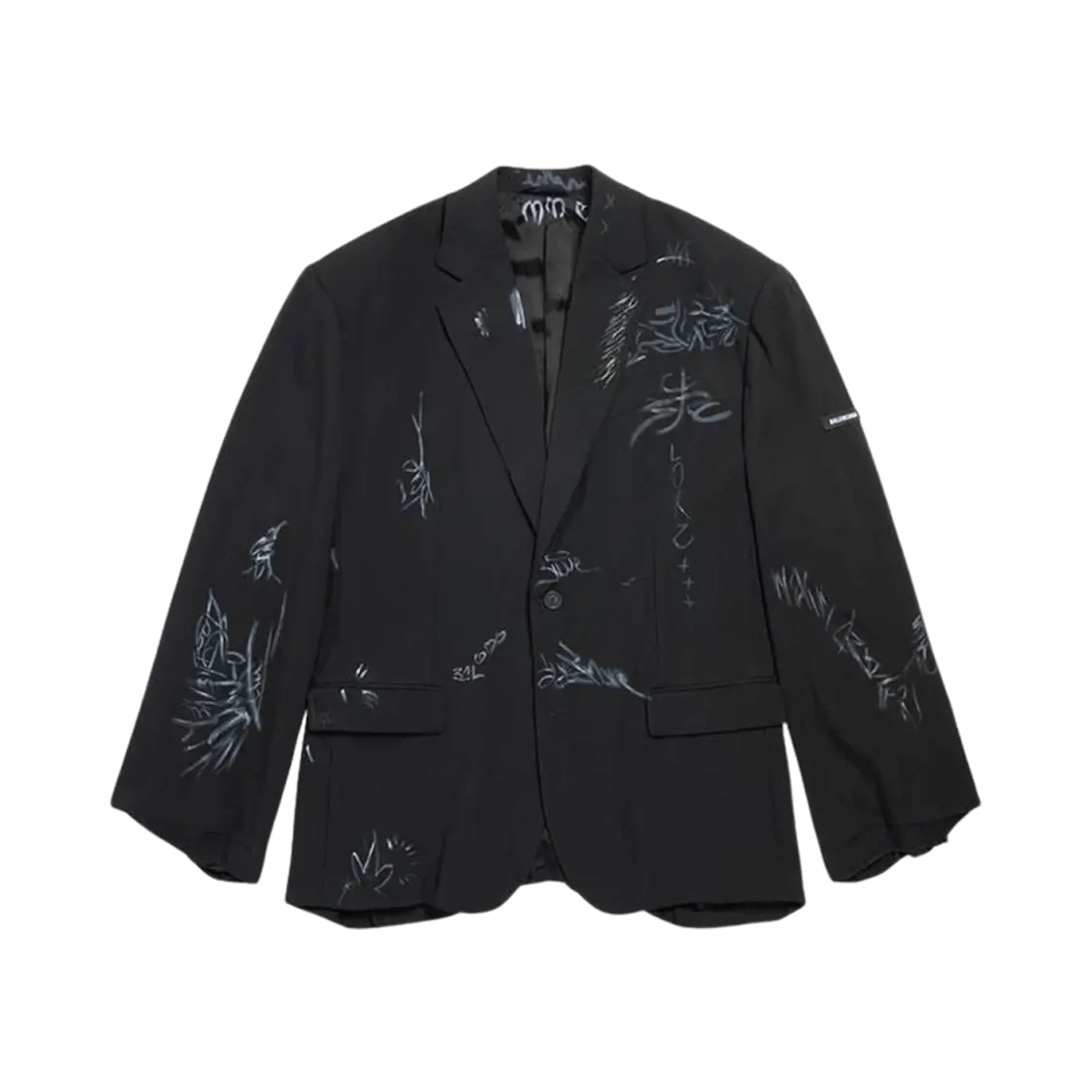 Balenciaga Graffiti Skater Tailored Blazer Jacket Size US L / EU 52-54 / 3 - 1 Thumbnail