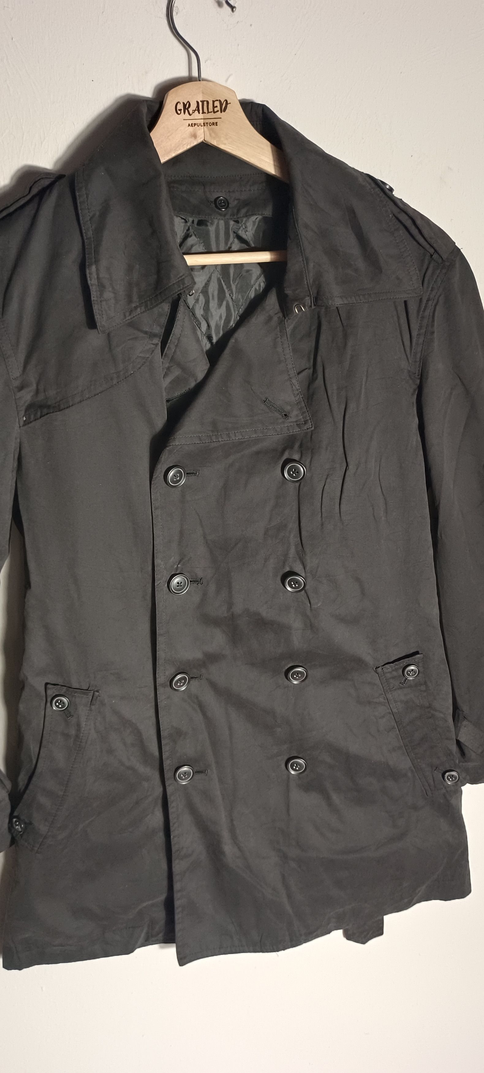 Japanese Brand 🔥AVV HOMME double breasted Half Coat Size US M / EU 48-50 / 2 - 10 Thumbnail