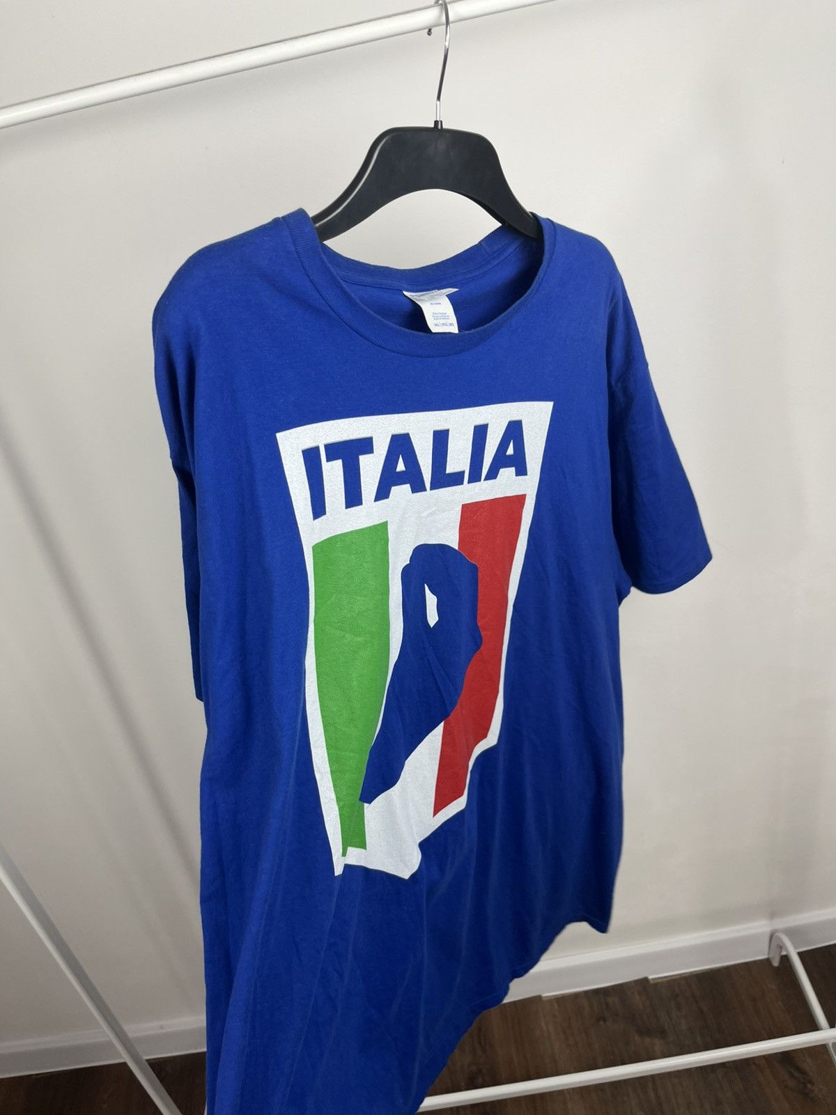 Other Italia Flag Graphic T-Shirt Blue Port & Company 3XL Size US XXL / EU 58 / 5 - 11 Thumbnail