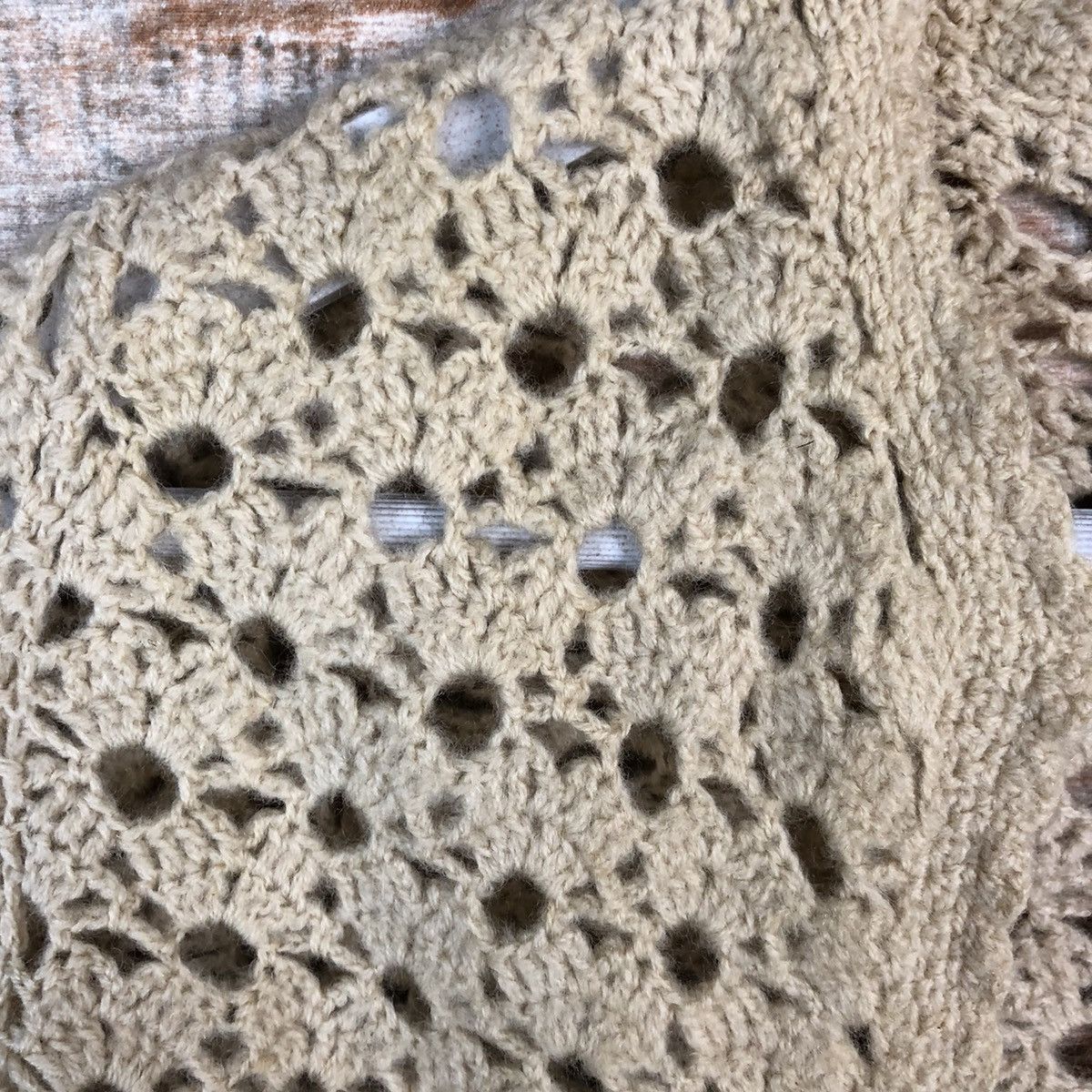 Vintage Japan vintage crochet meshnet Cardigan Knitwear #A1640 Size M / US 6-8 / IT 42-44 - 9 Thumbnail