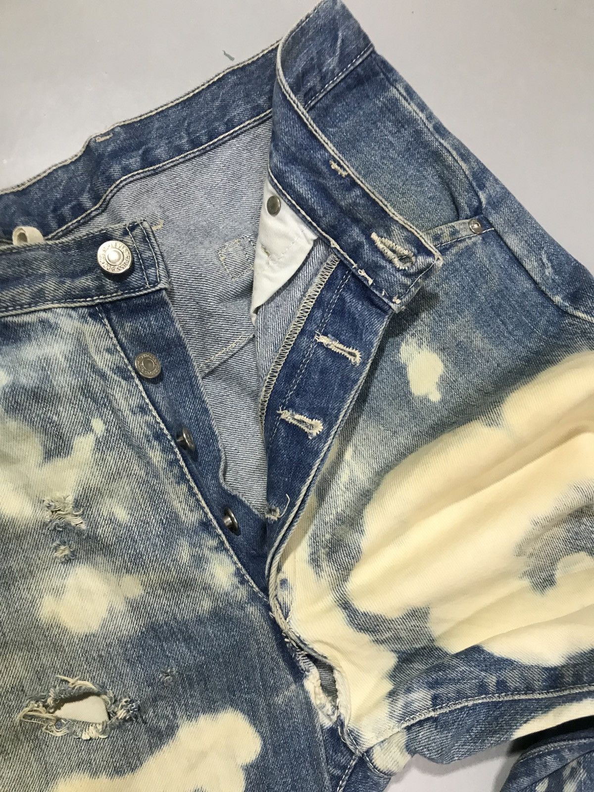 Levi's Vintage Levi’s buckle belt bleached denim Size US 34 / EU 50 - 5 Thumbnail