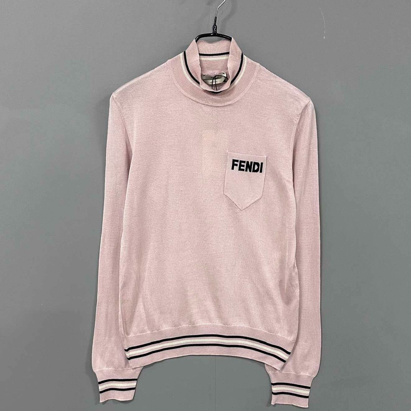 Fendi Fendi Knit Pink Sweater XL Women Size XL / US 12-14 / IT 48-50 - 1 Thumbnail