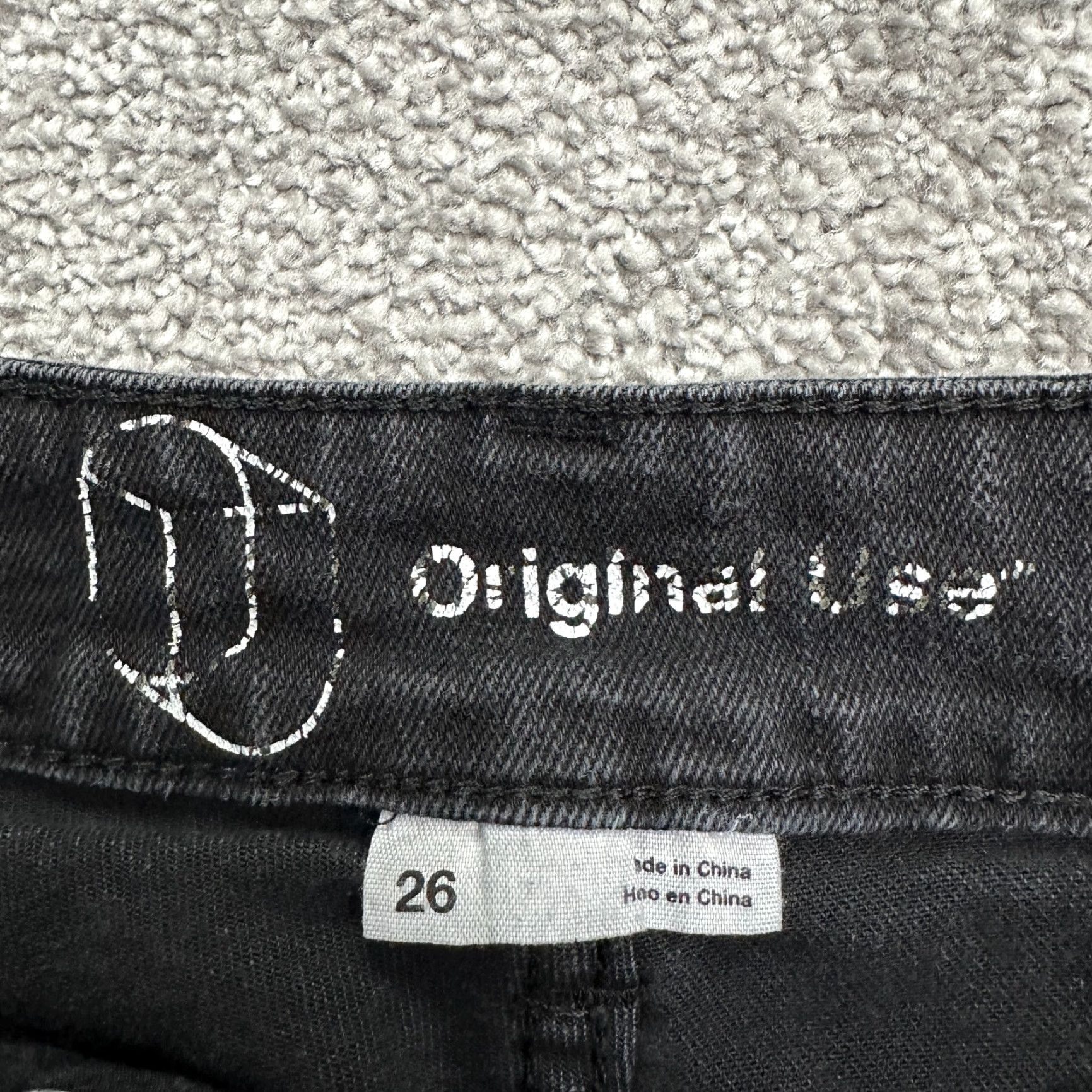 Vintage Original Use Jeans Women Skinny 26 Black Mid Rise Dark Wash 30in Inseam Size 26" / US 2 / IT 38 - 6 Thumbnail