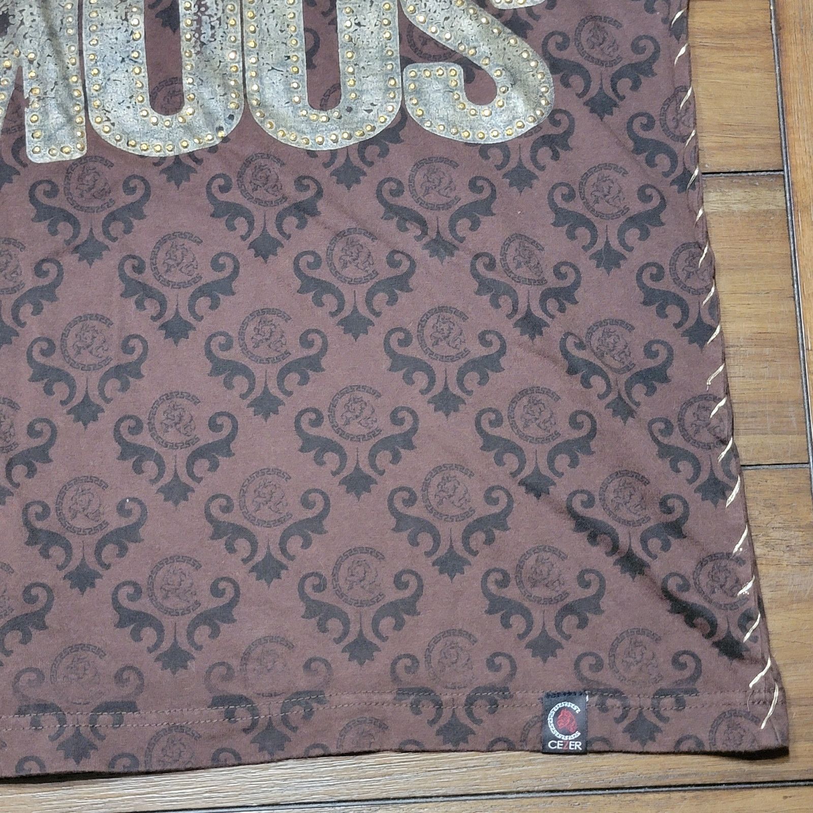 Other Cezer LS Unisex Tee w/ Bling "Rich And Famous" - Size 3X Size US XXL / EU 58 / 5 - 4 Thumbnail