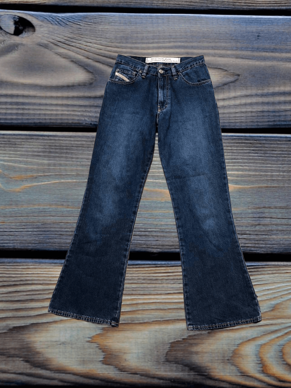 Diesel Logo Diesel Y2K Streetwear Blue Distressed Jeans Size 28" / US 6 / IT 42 - 1 Thumbnail