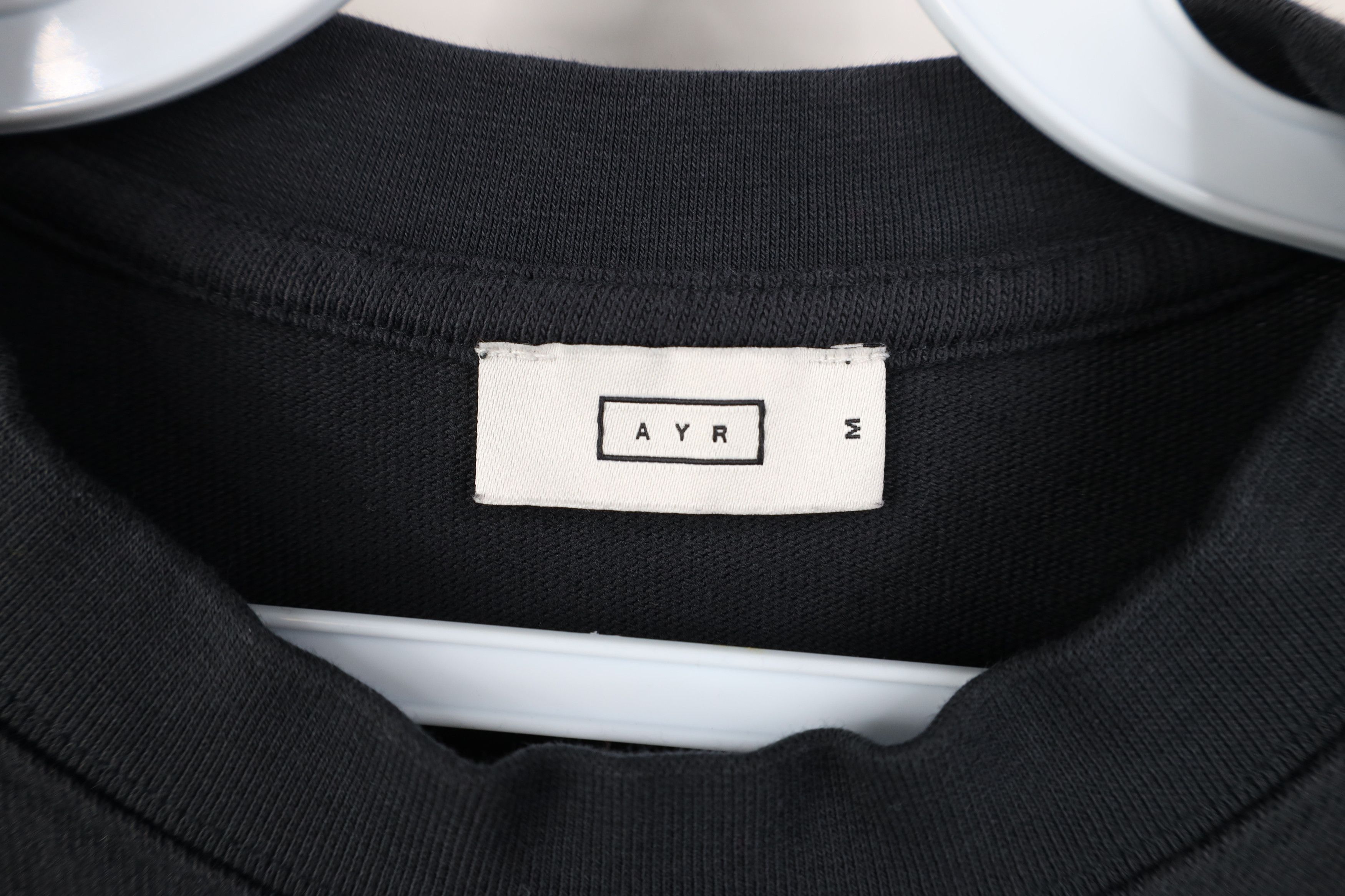 AYR AYR All Year Round Cropped Ribbed Knit Long Sleeve T-Shirt Size M / US 6-8 / IT 42-44 - 4 Thumbnail