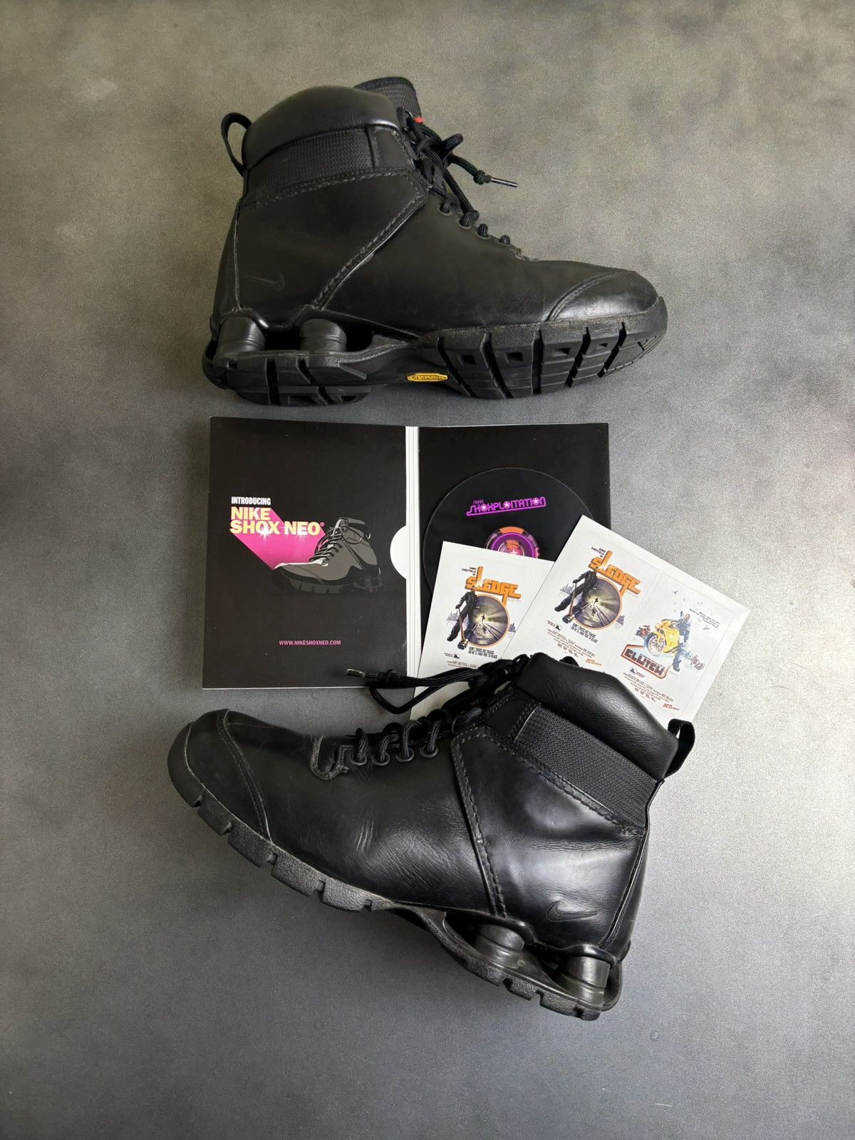 Nike × Vibram × Vintage 2004 Nike Shox Neo Mid Vintage Nike Shox Boots Vibram 308659 Size US 9 / EU 42 - 1 Thumbnail