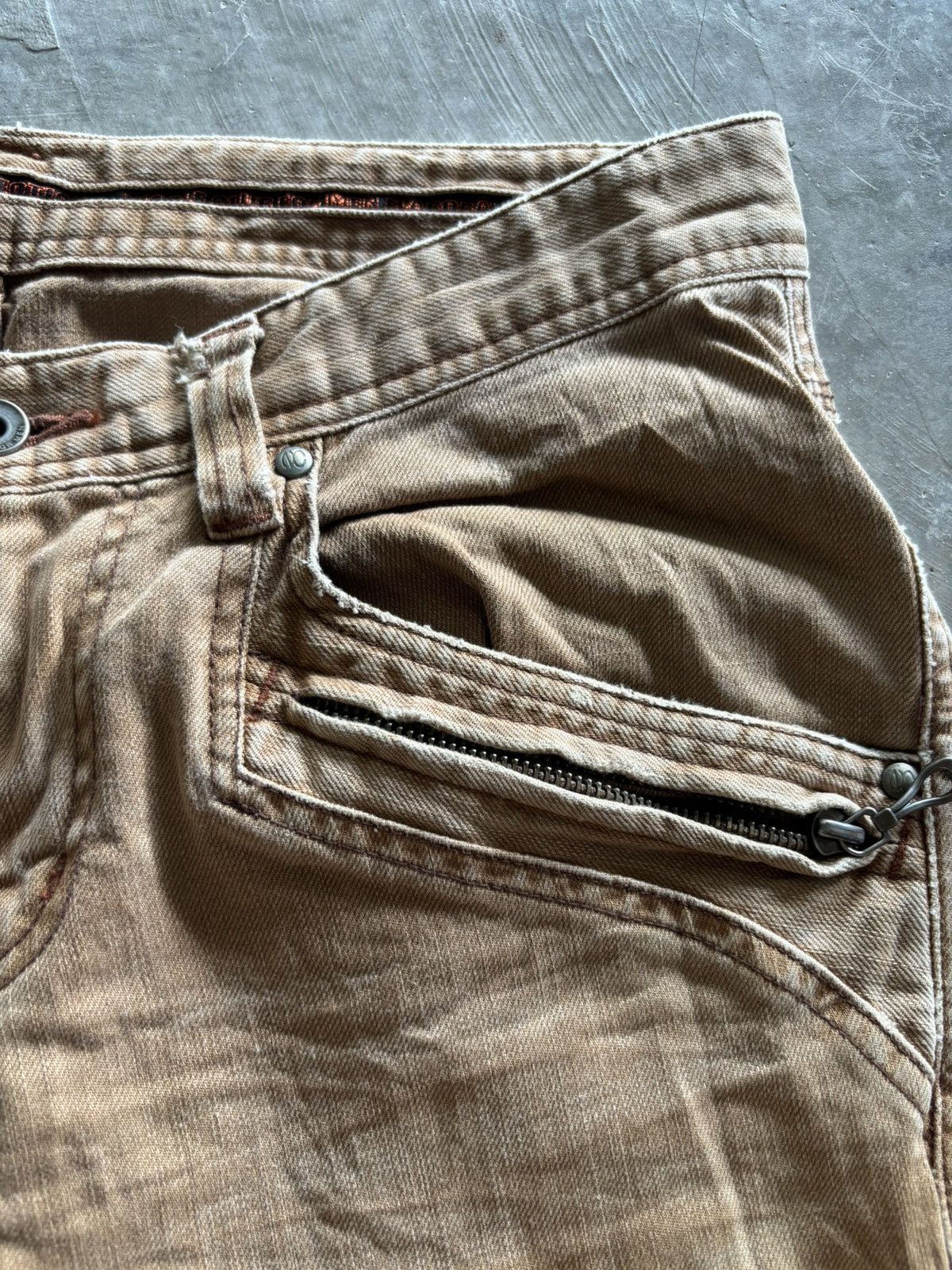 Japanese Brand nicole club for men washed faded khakis brown japanese punk Size US 32 / EU 48 - 9 Thumbnail