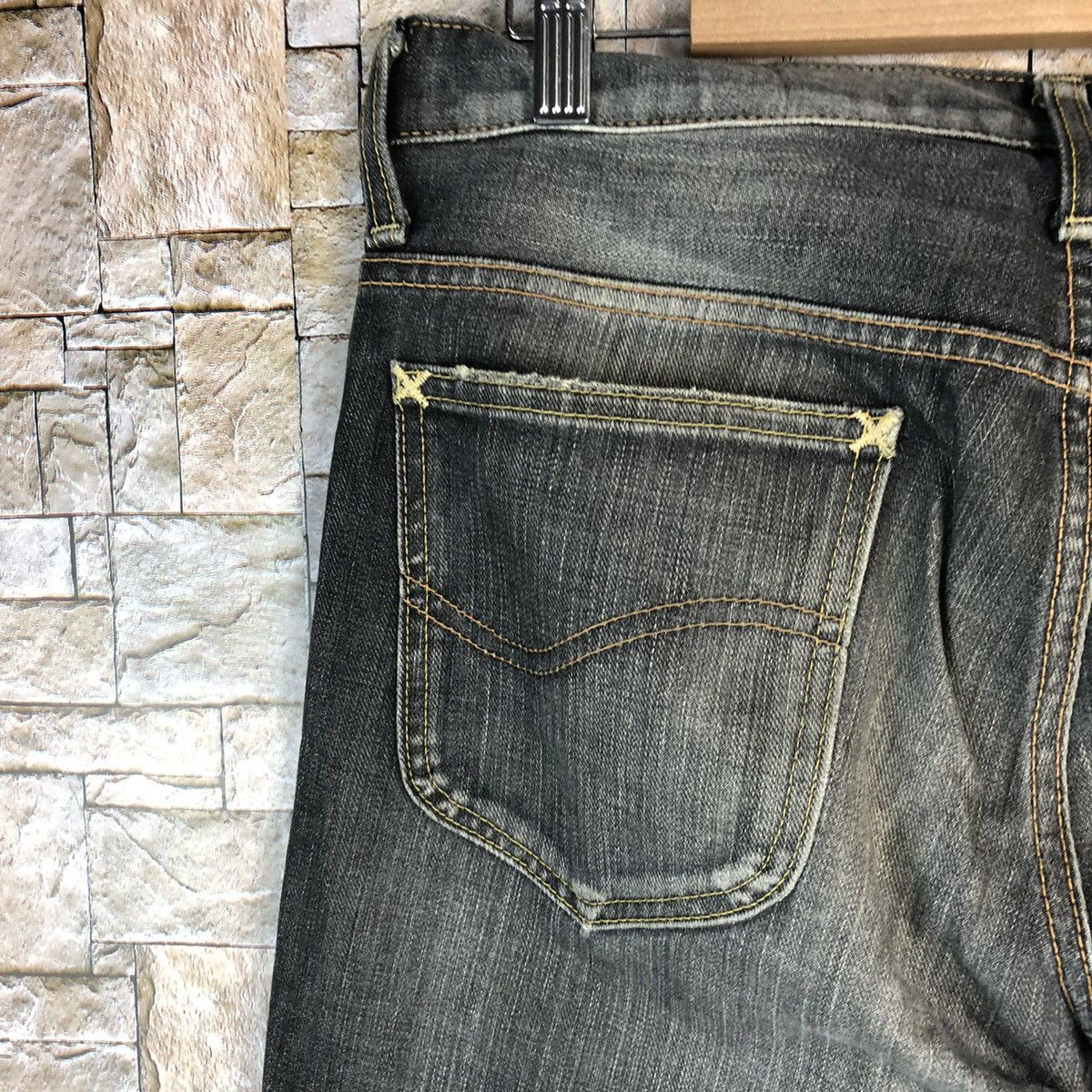 Japanese Brand Lee vintage faded Black Denim Pants #A1003 Size US 31 - 15 Thumbnail