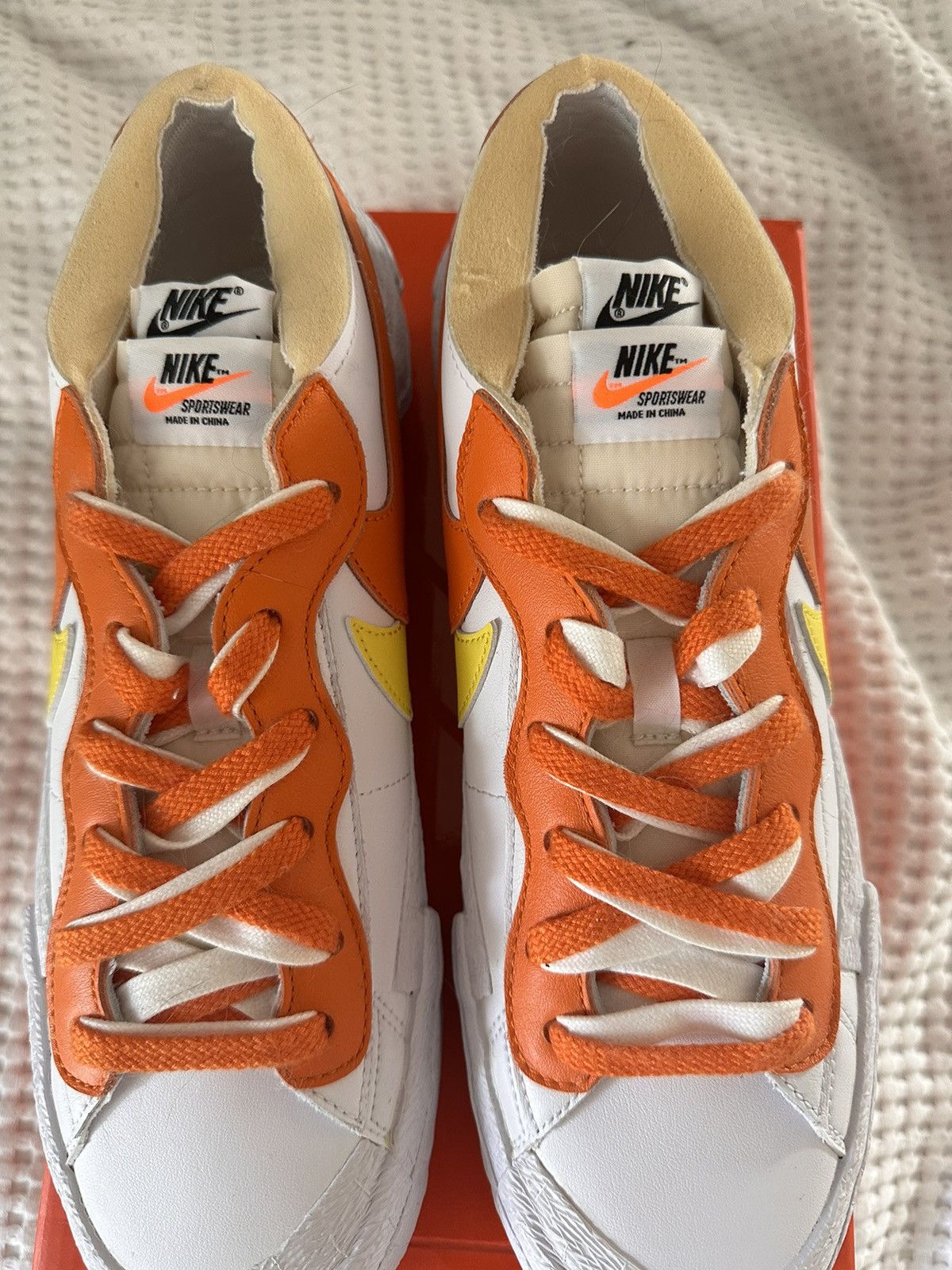 Nike × Sacai Nike Blazer Low Sacai Magma Orange Size US 10.5 / EU 43-44 - 2 Thumbnail