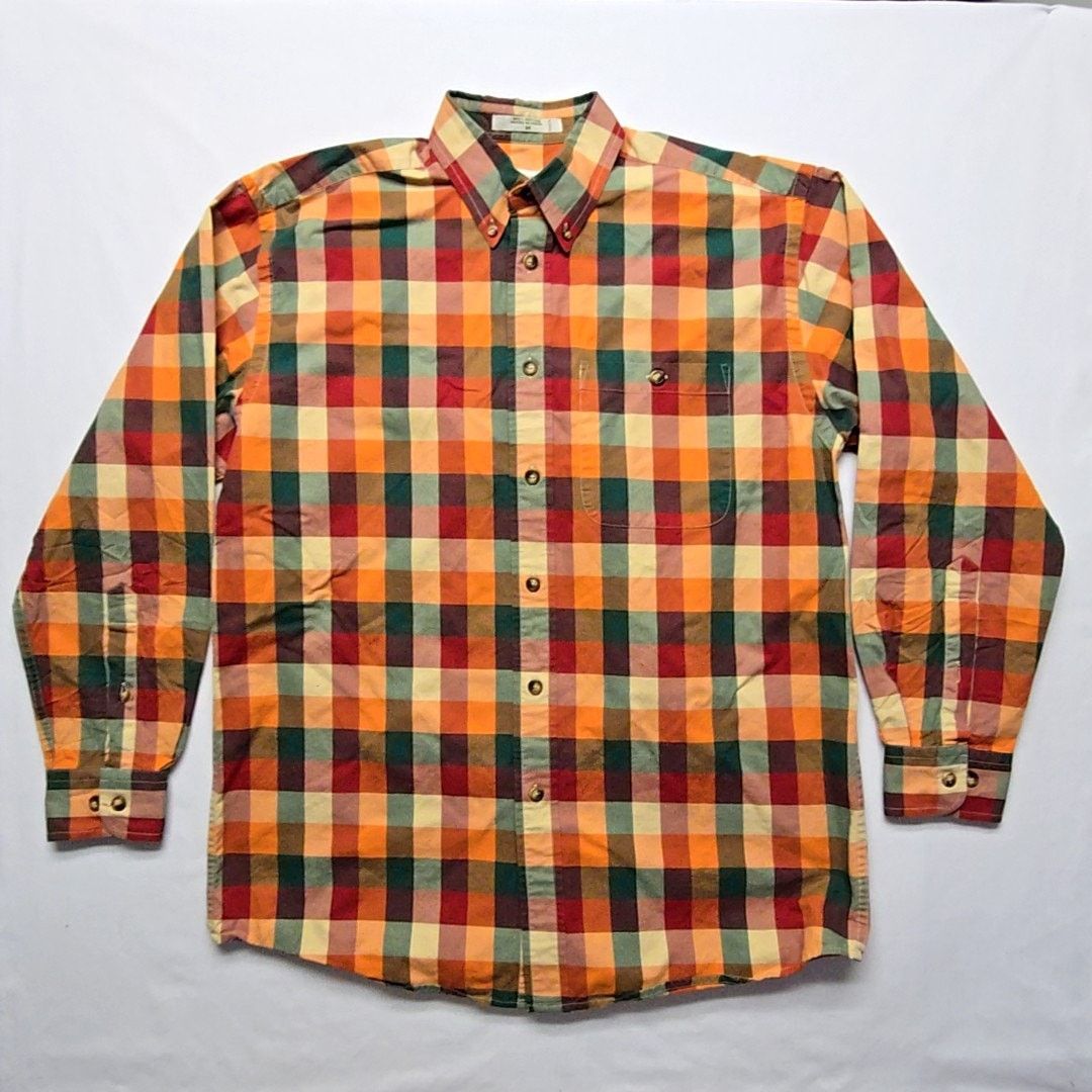 Orvis Orvis Plaid Button Down Shirt Checkered M Dress Shirt Size US M / EU 48-50 / 2 - 1 Thumbnail