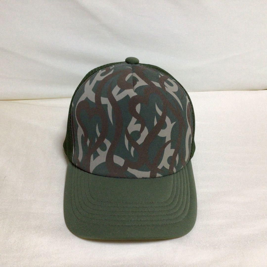 Number Nine 2004AW tribal heart camo trucker hat