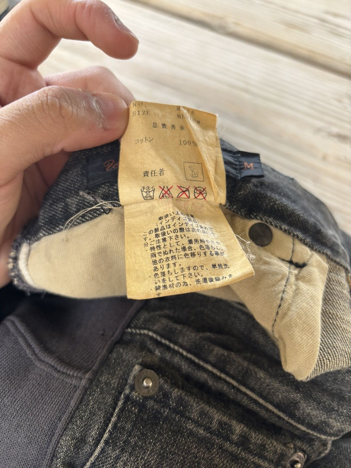 Jun Takahashi × Undercover Undercover AW02 “Rebelgods” Hybrid Denim Size US 29 - 4 Thumbnail