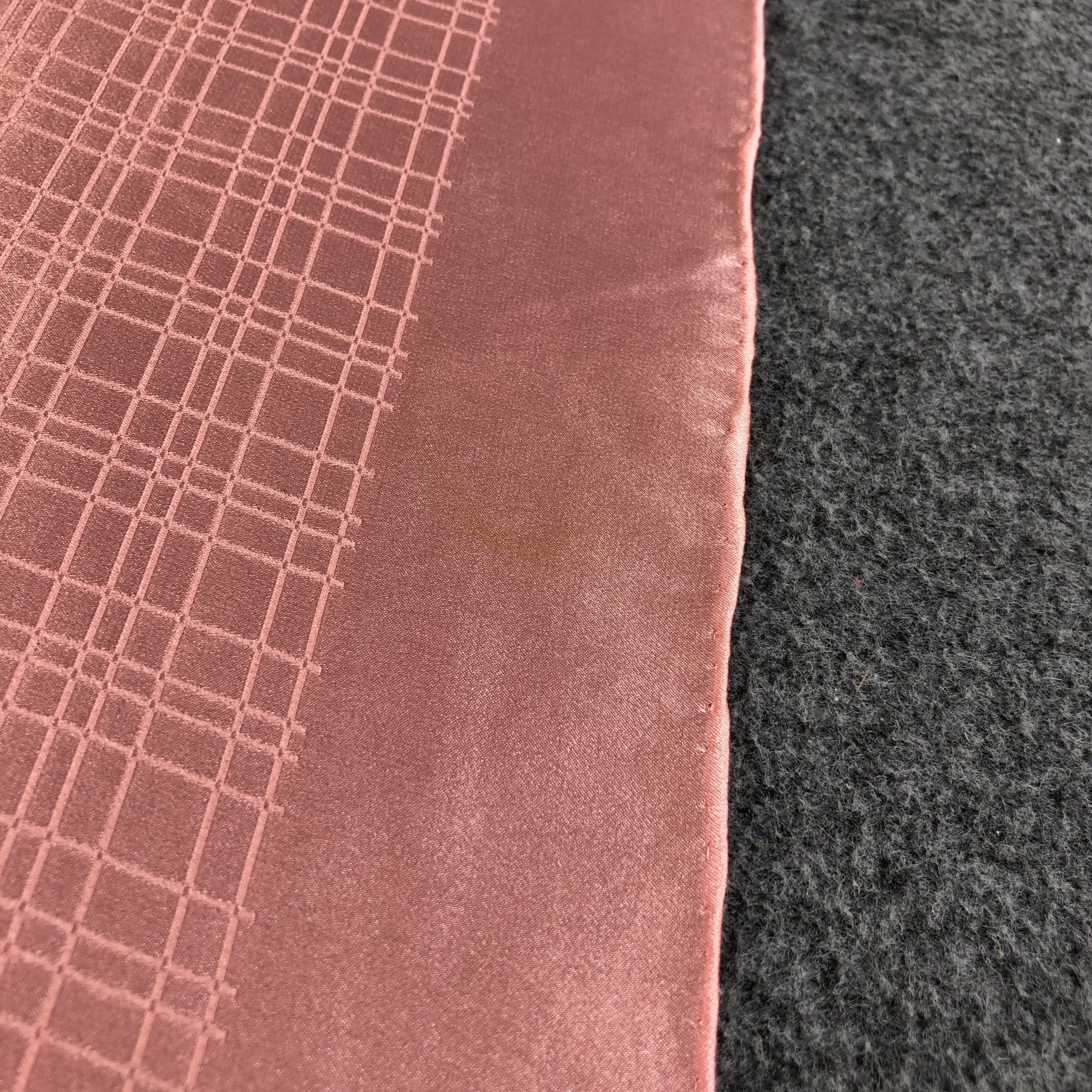 Japanese Brand Vintage Echo Pink Hand Rolled Silk Scarf M566 Size ONE SIZE - 8 Thumbnail