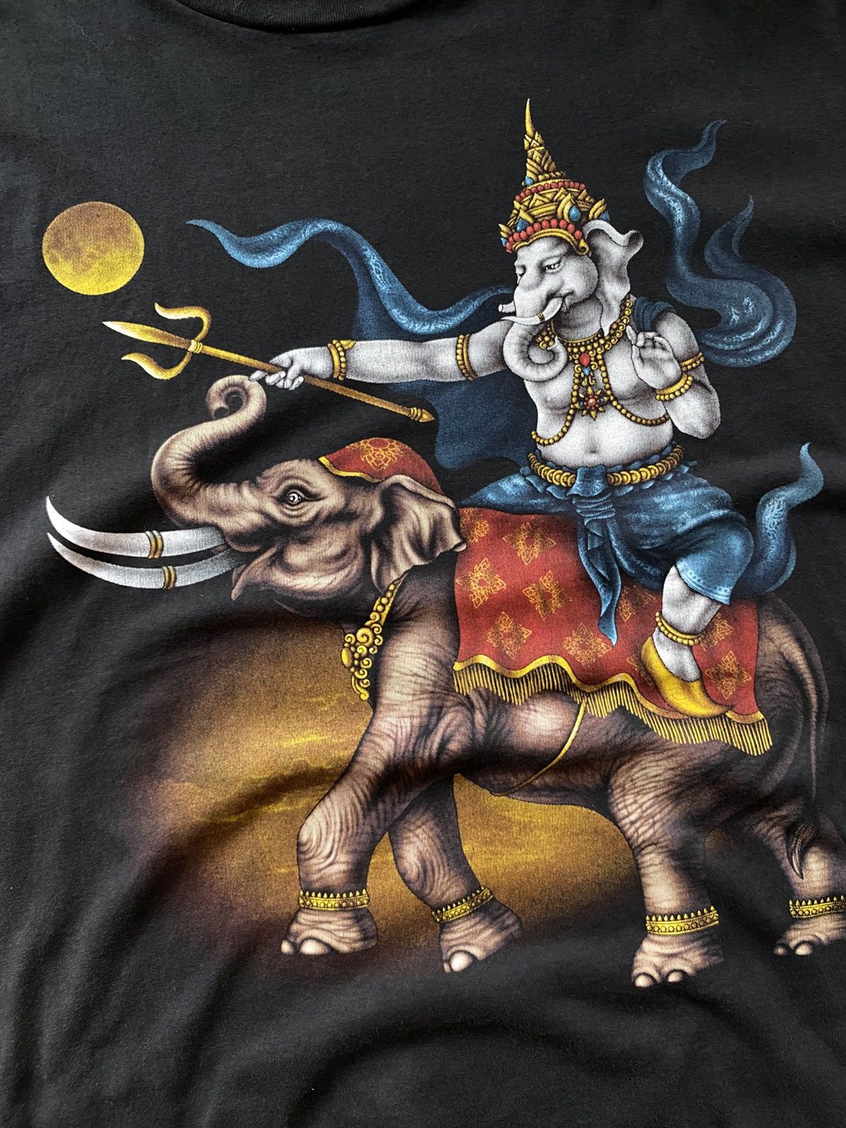 Vintage RARE Ganesha Hinduism Tshirt Size US XL / EU 56 / 4 - 3 Thumbnail