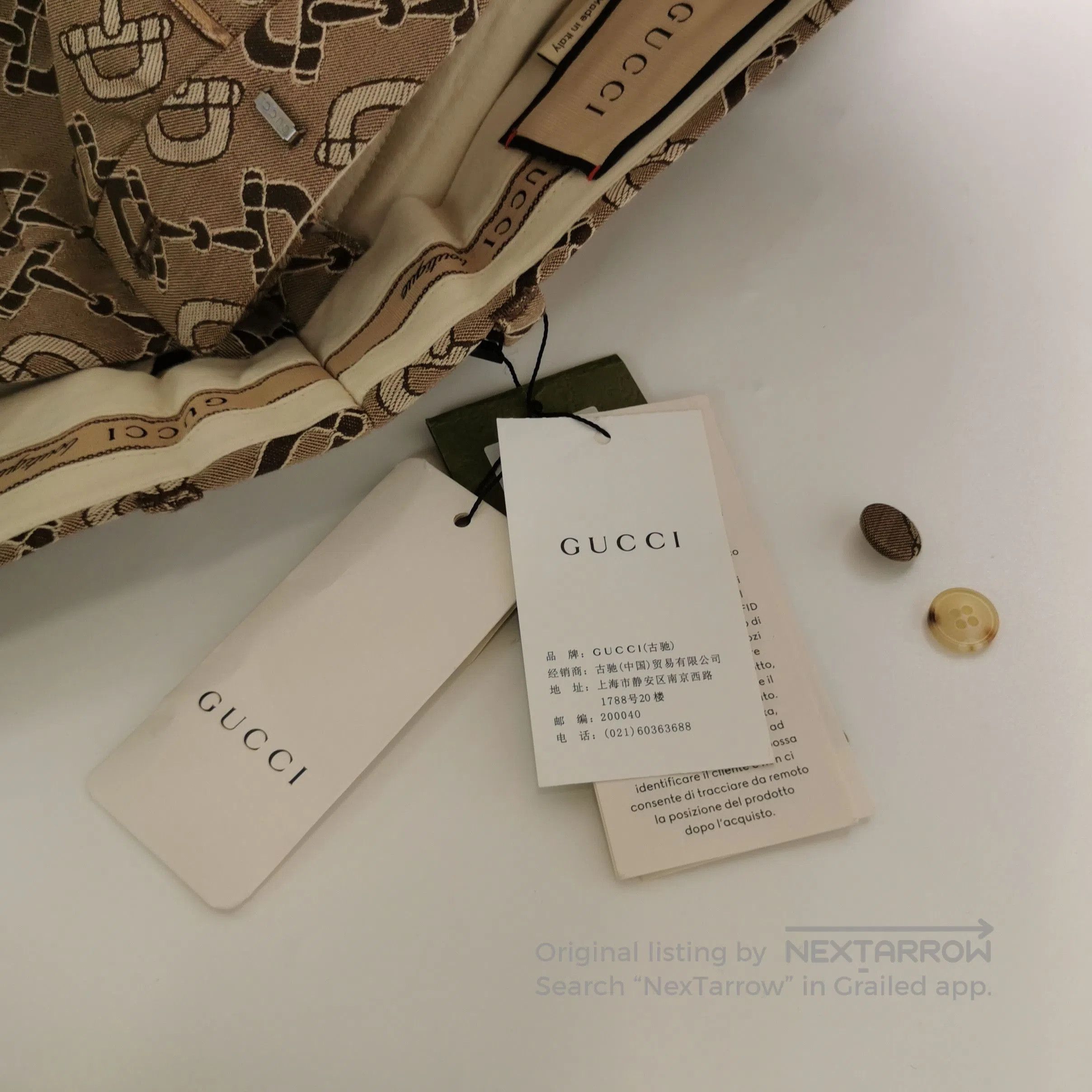 Gucci Gucci Horsebit Pattern Cotton. Size US 32 / EU 48 - 1 Thumbnail