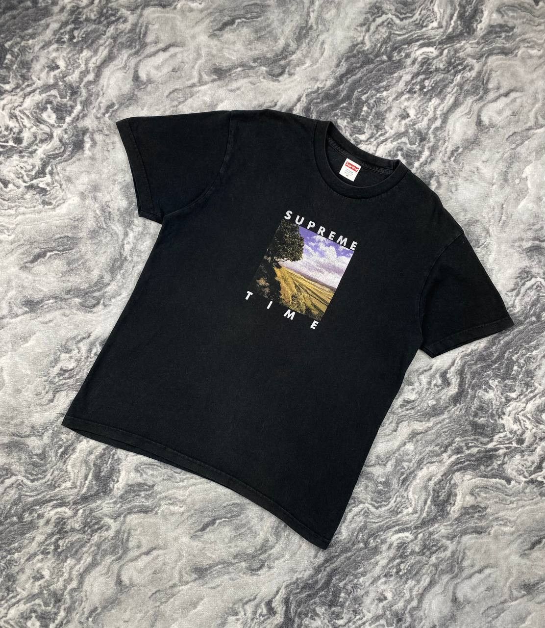 Supreme Supreme Time Big Logo T Shirt Men Size M Black Size US M / EU 48-50 / 2 - 1 Thumbnail