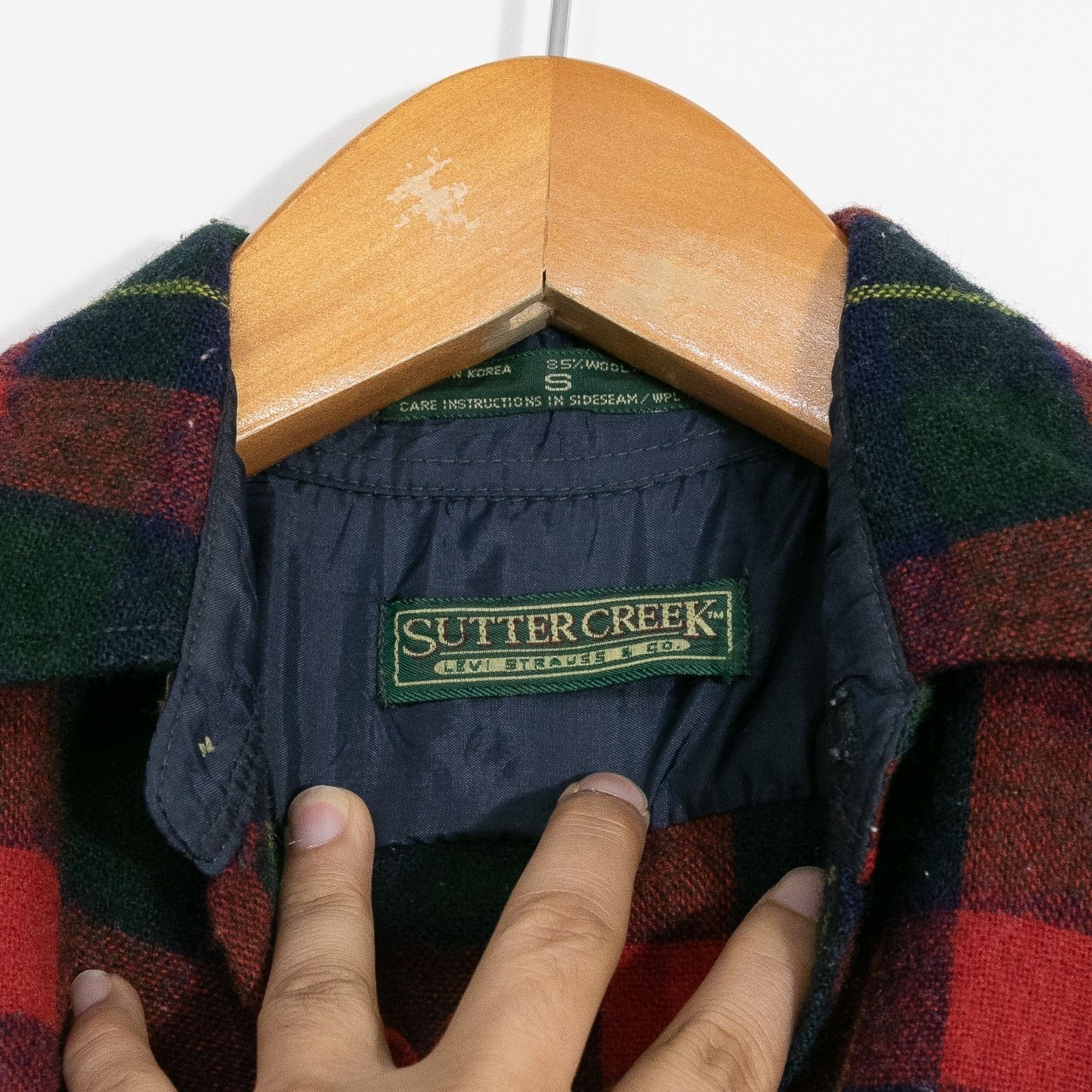 Vintage Vintage 90s Sutter Creek Wool Flannel Button Up Shirt Small Size US S / EU 44-46 / 1 - 6 Thumbnail