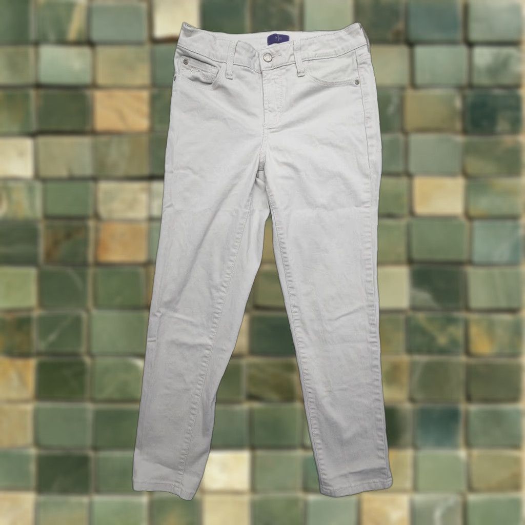 NYDJ VINTAGE NYDJ Ankle Skinny Jeans Womens Size 2 Grey Lift Tuck Stretch Mid Rise Crop Size 26" / US 2 / IT 38 - 1 Thumbnail