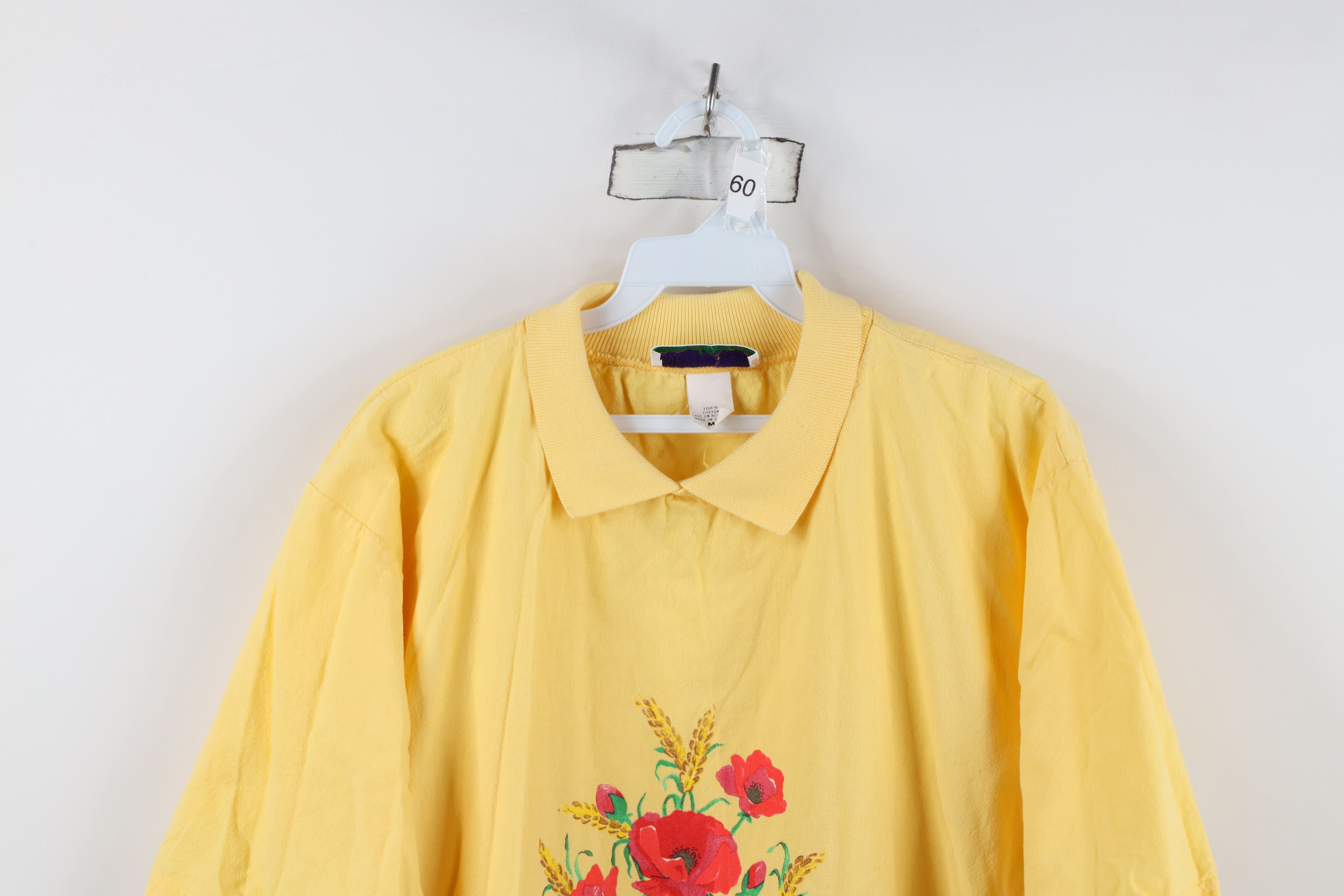 Vintage Vintage 90s Streetwear Nature Flower Collared Polo Shirt USA Size M / US 6-8 / IT 42-44 - 2 Thumbnail