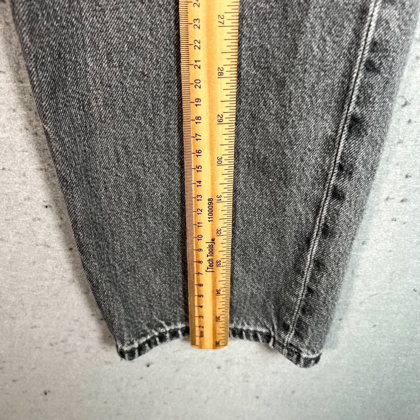 Uniqlo Uniqlo Womens Size 26 High-Waist Denim Jeans Gray Cotton Blend Tapered 5-Pocket Design Jeans Womens Pants Size 26" / US 2 / IT 38 - 6 Thumbnail