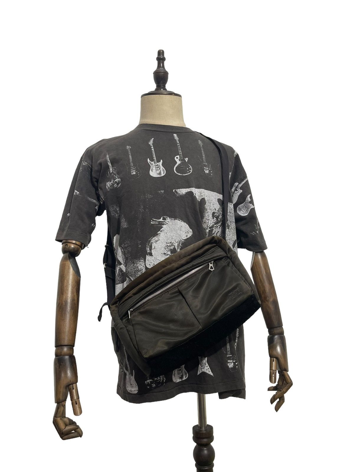 Porter Sling Bag Porter Nylon Suede Leather Cross Body 2🟩 Size ONE SIZE - 2 Thumbnail