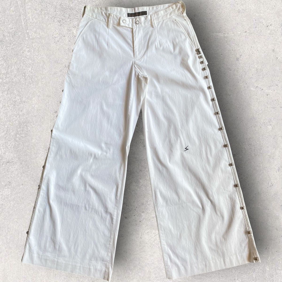 Undercover Vintage SS06 “T. To The Universe” Wide Leg Studded Pants Size 28" / US 6 / IT 42 - 2 Thumbnail