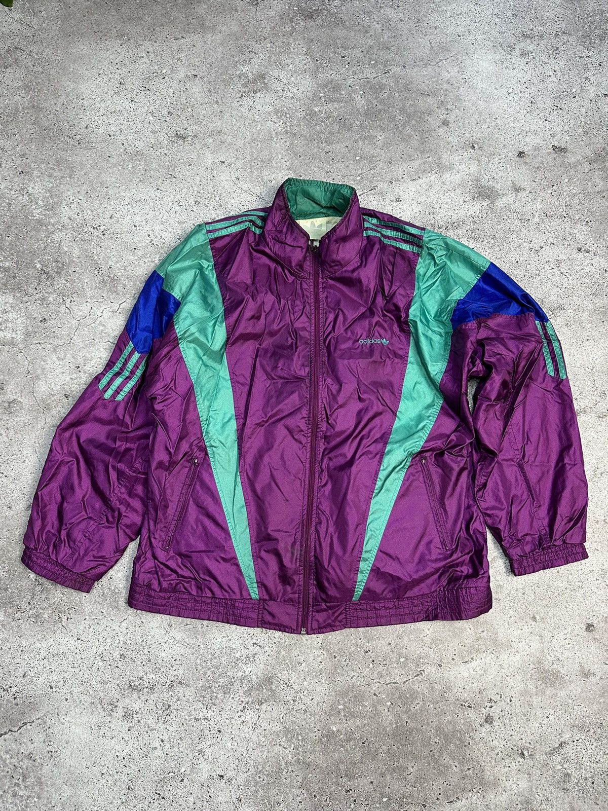 Adidas × Vintage Vintage Adidas Tracksuit Nylon Jacket Pants Y2K 90’s Size US L / EU 52-54 / 3 - 2 Thumbnail