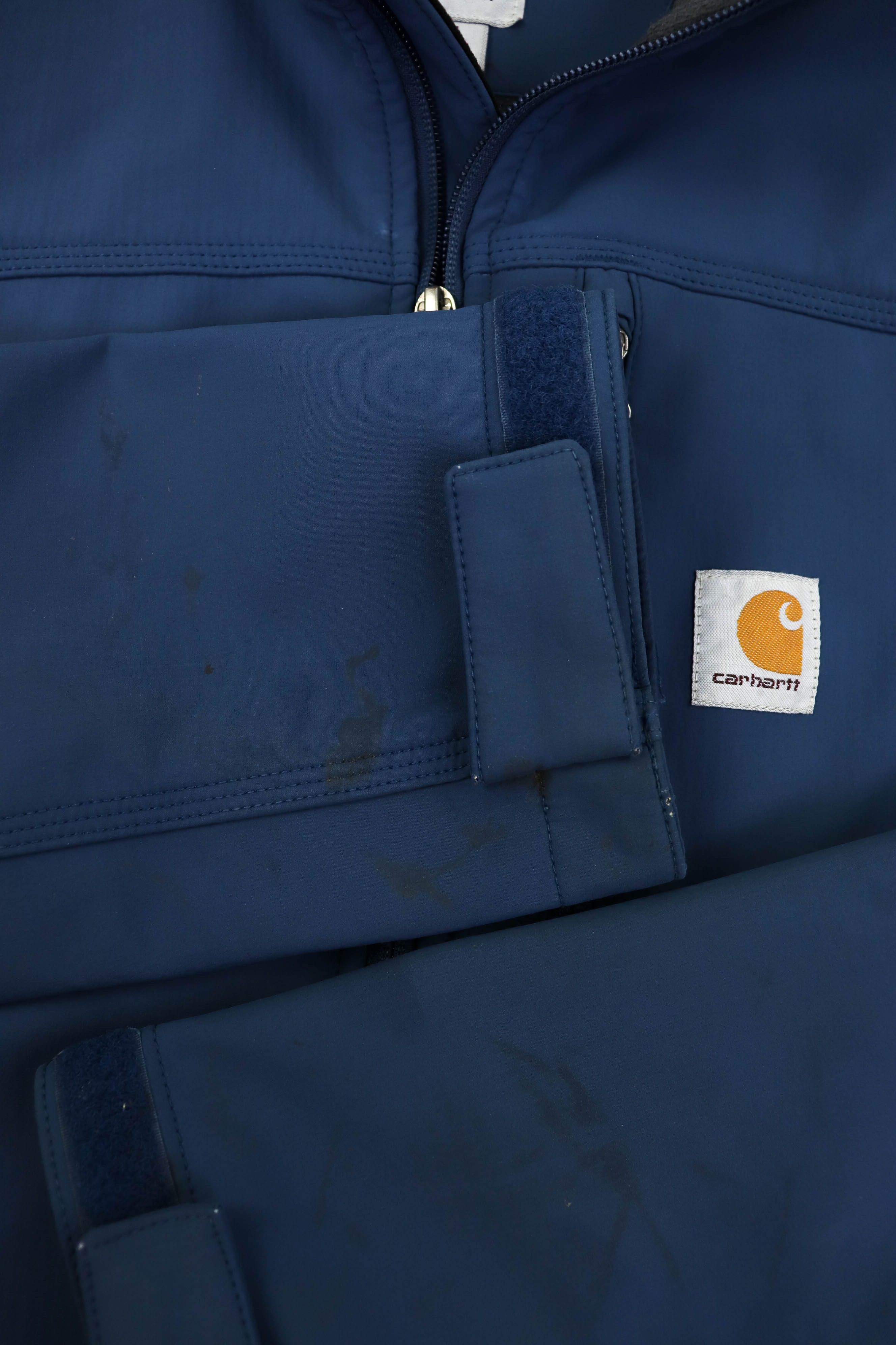 Carhartt Carhartt Distressed Blue Soft Shell Denwood Zip Work Jacket Size US M / EU 48-50 / 2 - 8 Thumbnail