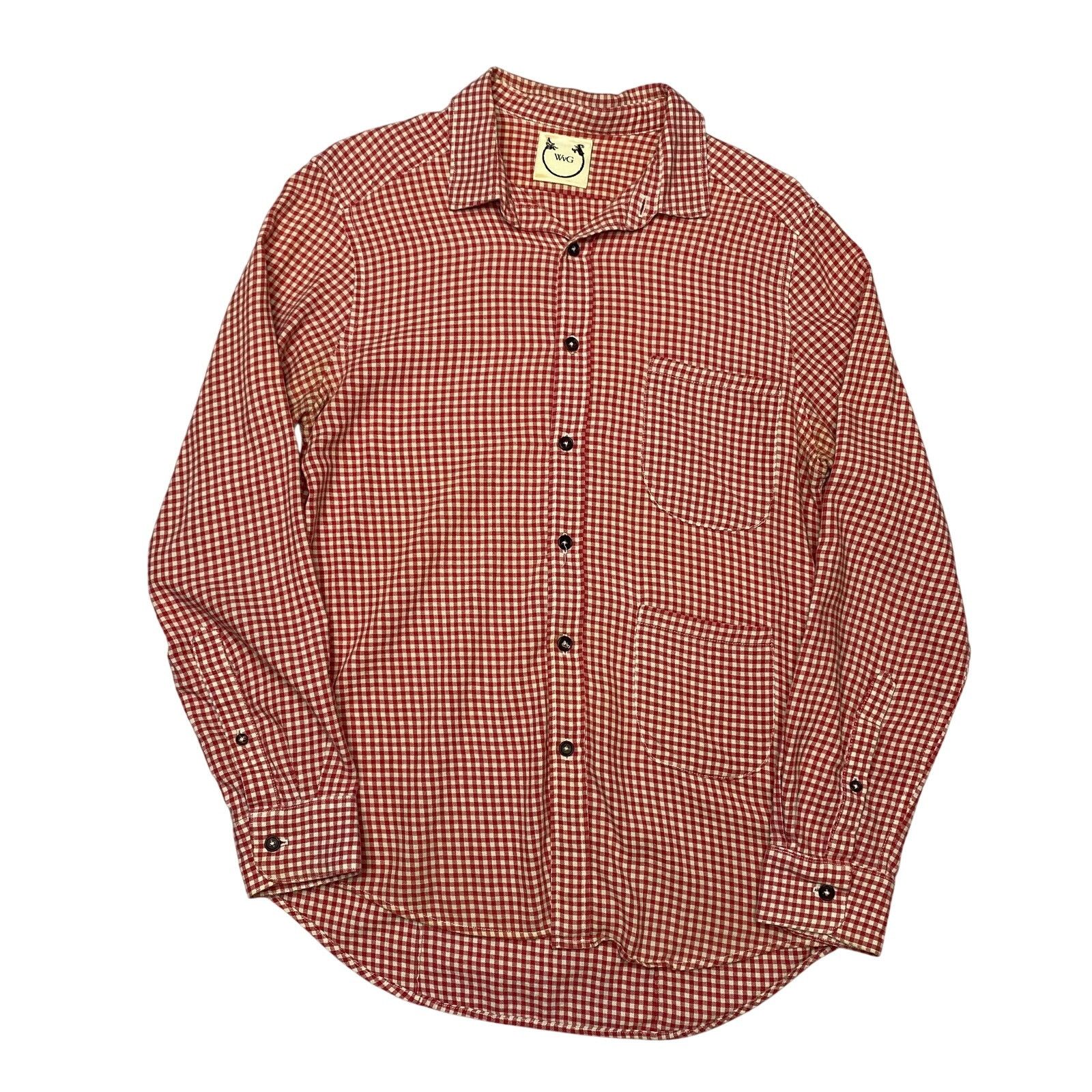 Wolf vs Goat Wolf vs Goat WvG Gingham Check Pocket Button Up Shirt XL Size US XL / EU 56 / 4 - 1 Thumbnail